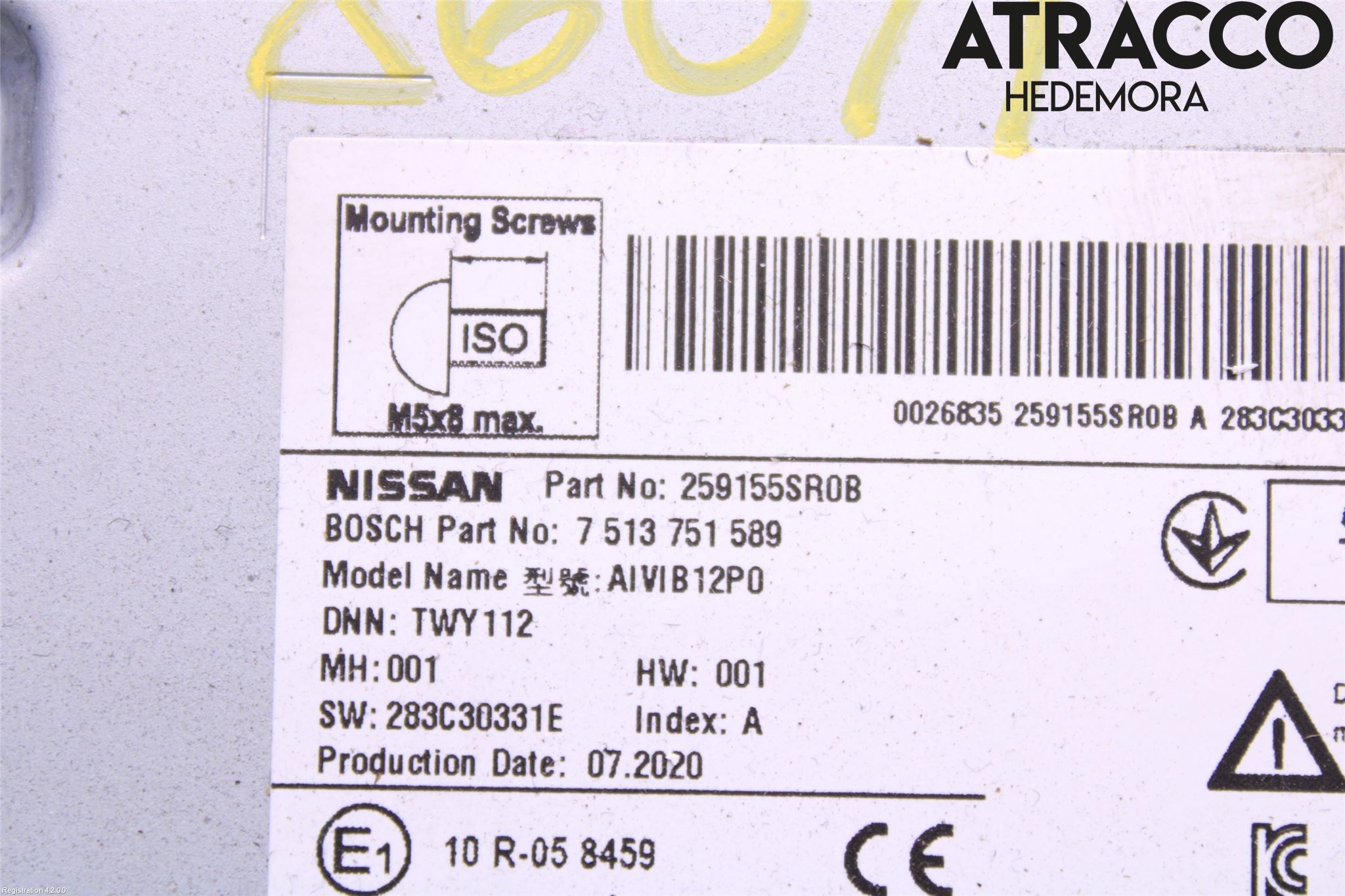 Nissan LEAF 18- Stereo Radio Med Cd