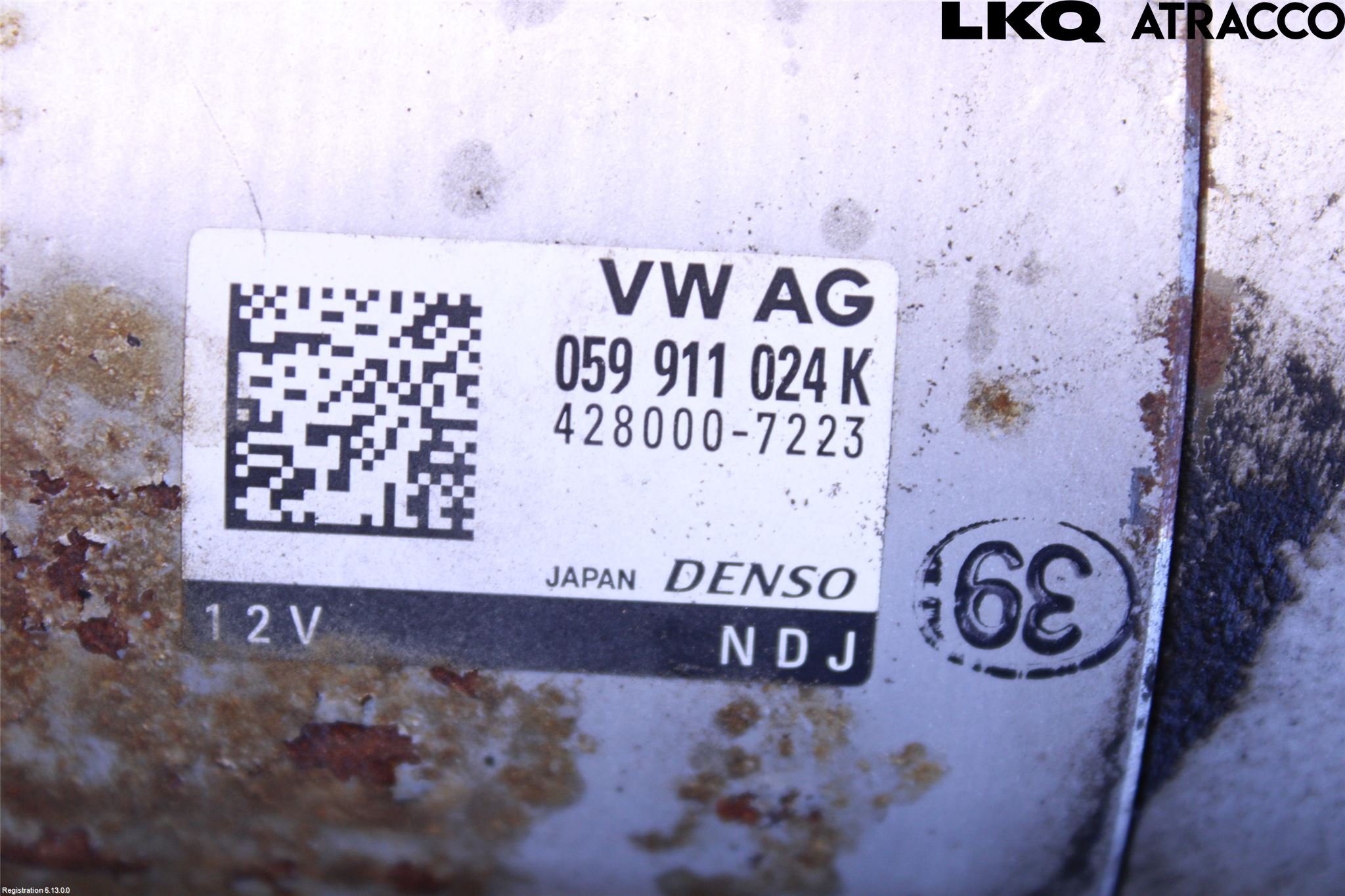 Volkswagen VW TOUAREG 7P 11-18 Startmotor Diesel