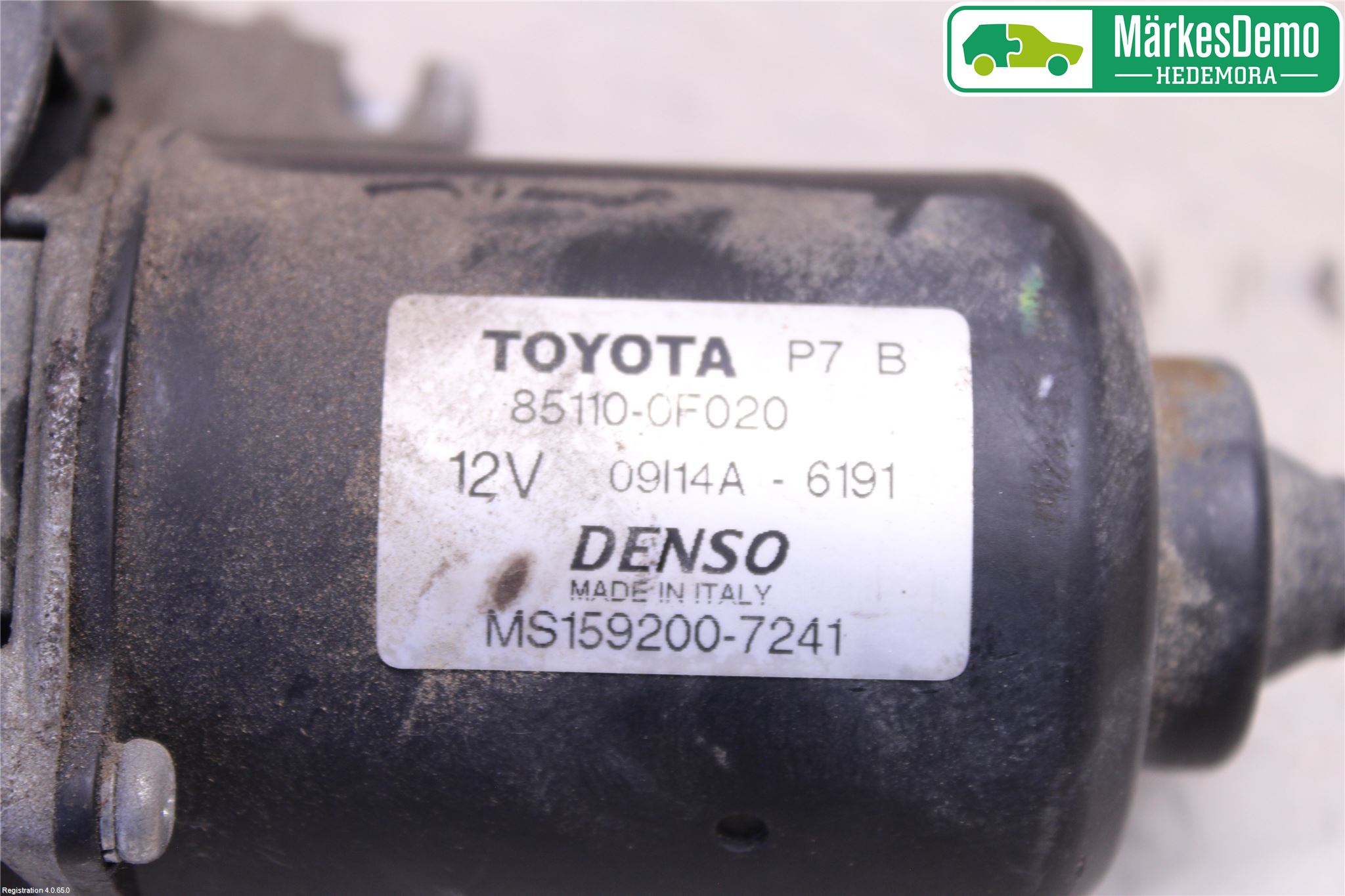 Toyota COROLLA VERSO 08-09 Viskermotor Frontrute