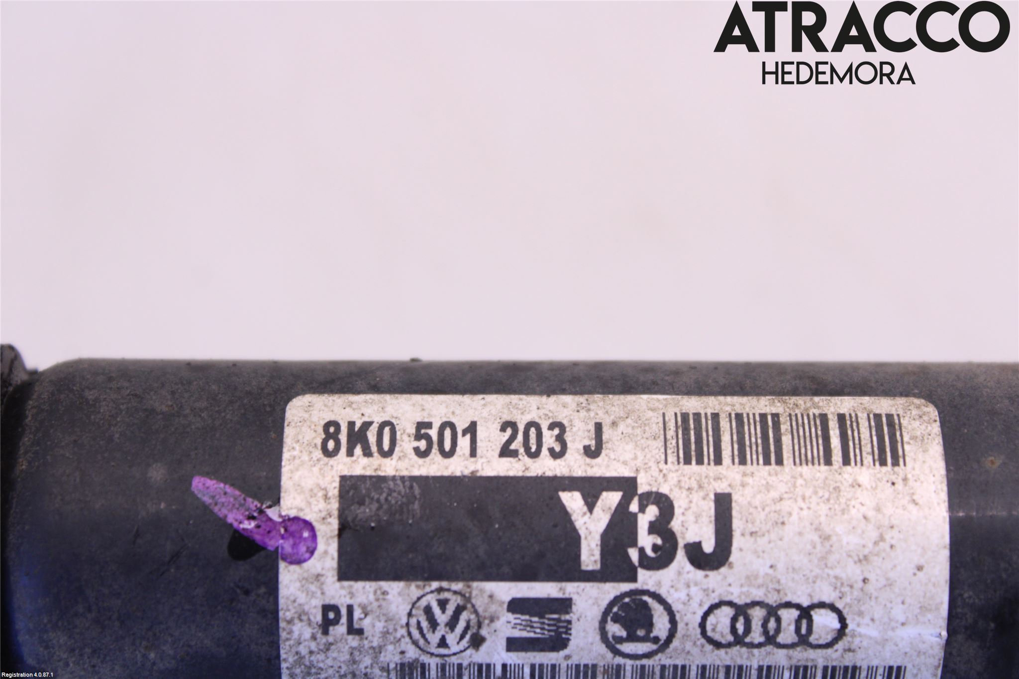 Audi A4/S4 08-11 Drivaksel Bak Kompl Høyre