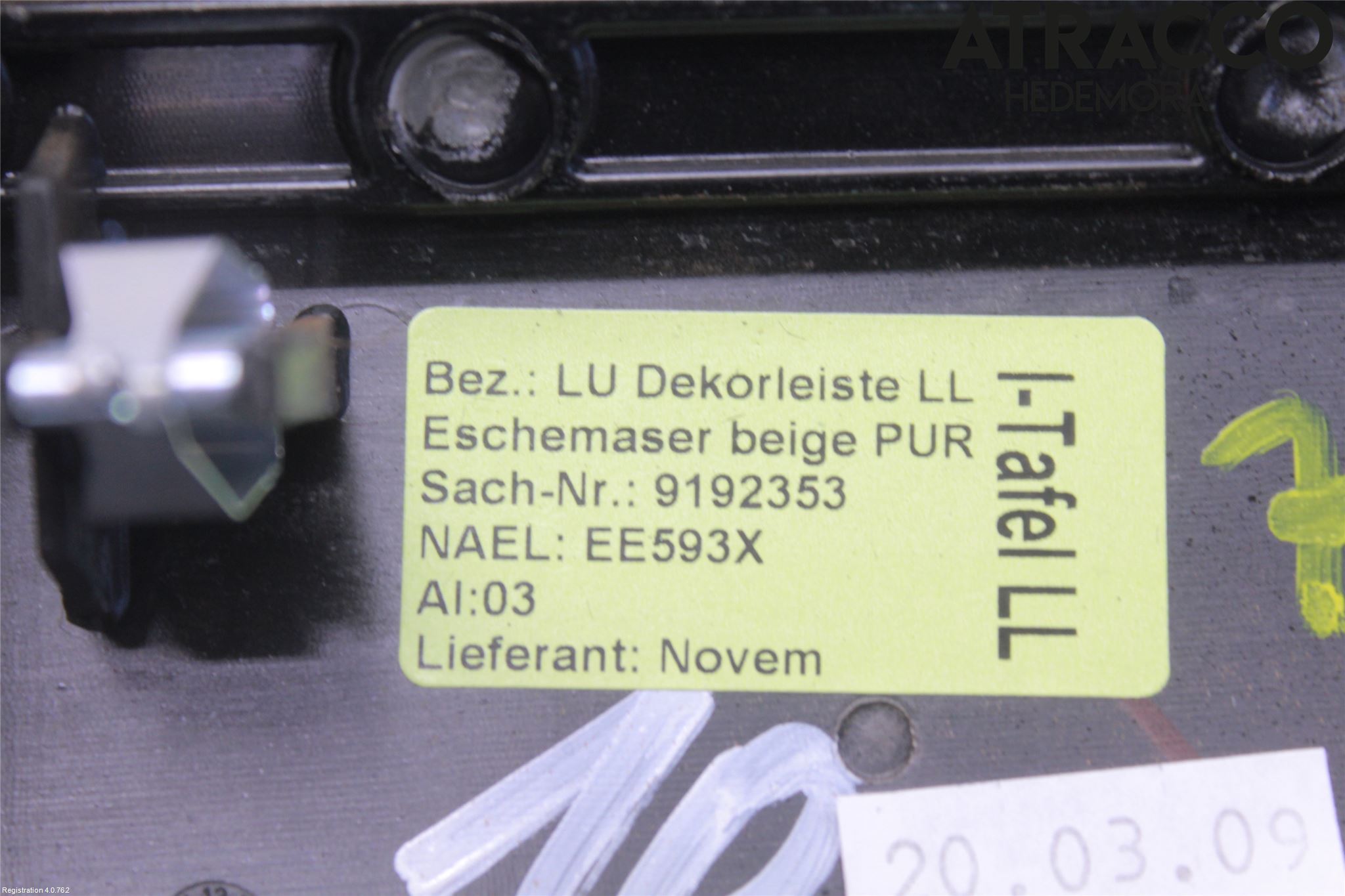 BMW 7 F01/02/03/04 09-15 Innr Dekor Instrbord