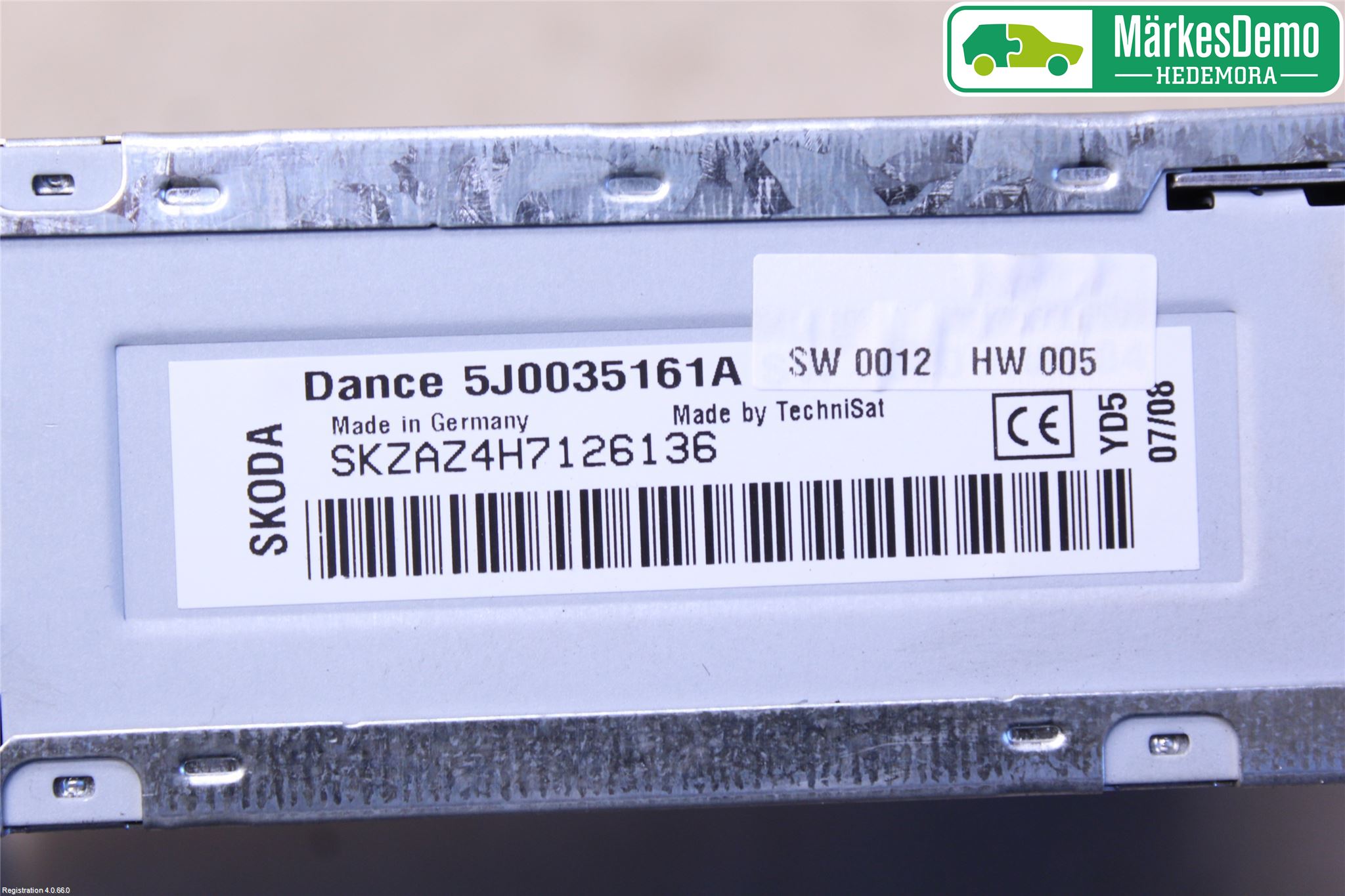 Skoda FABIA 07-14 Stereo Radio Med Cd