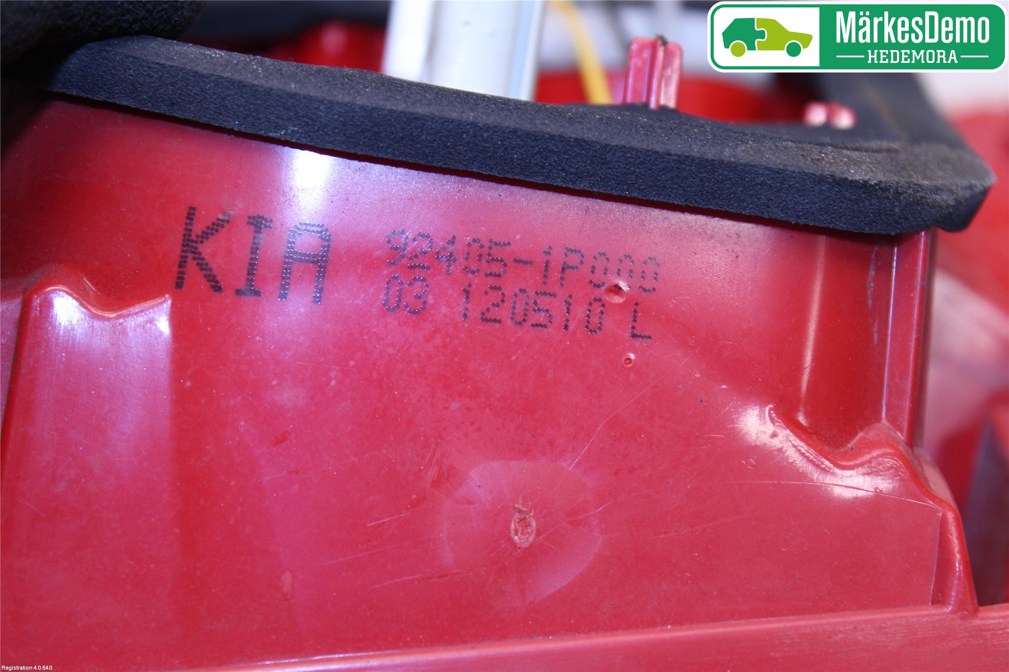Kia VENGA 10-19 Baklykt Venstre  På Luke(Indre
