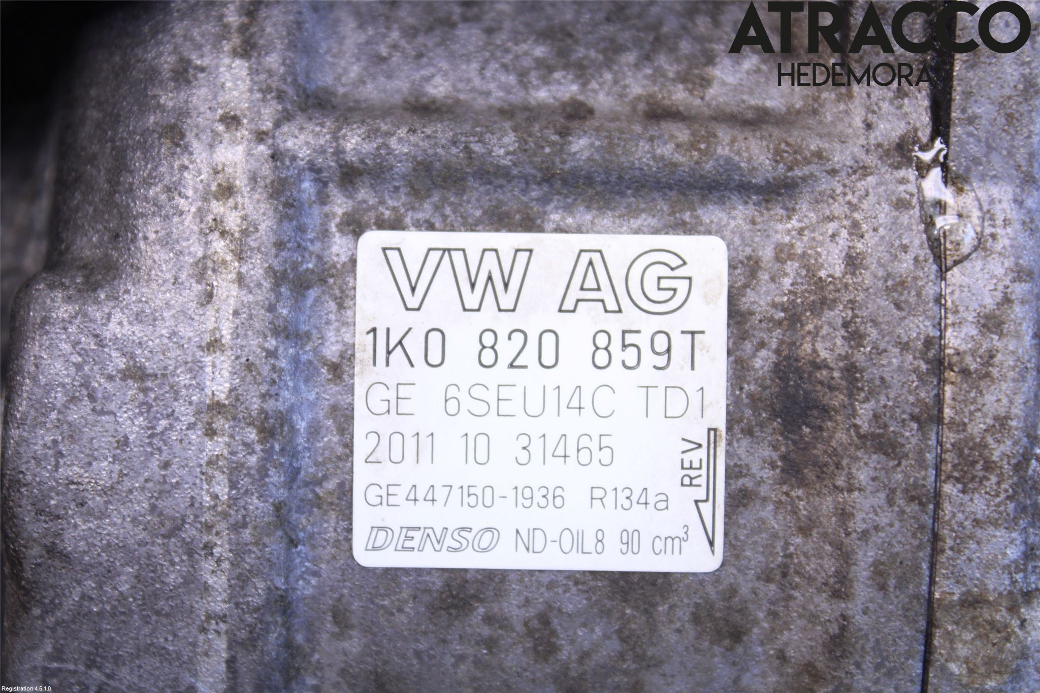 Volkswagen VW POLO 10-17 Varme Ac Kompressor
