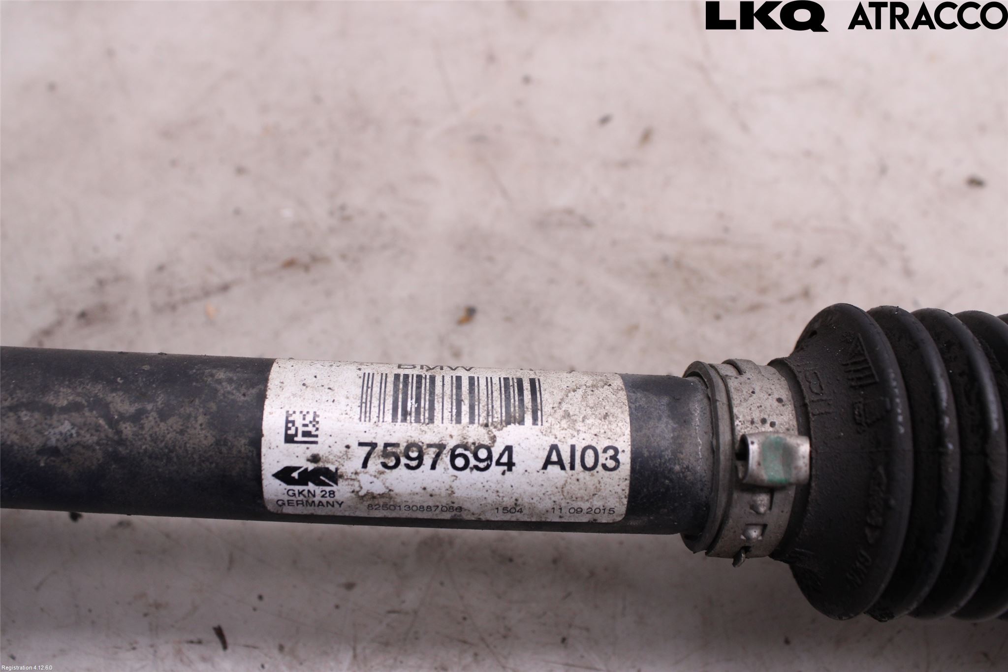 BMW 4 F32/F33/F82/F83 13-20 Drivaksel Foran Kompl Høyre