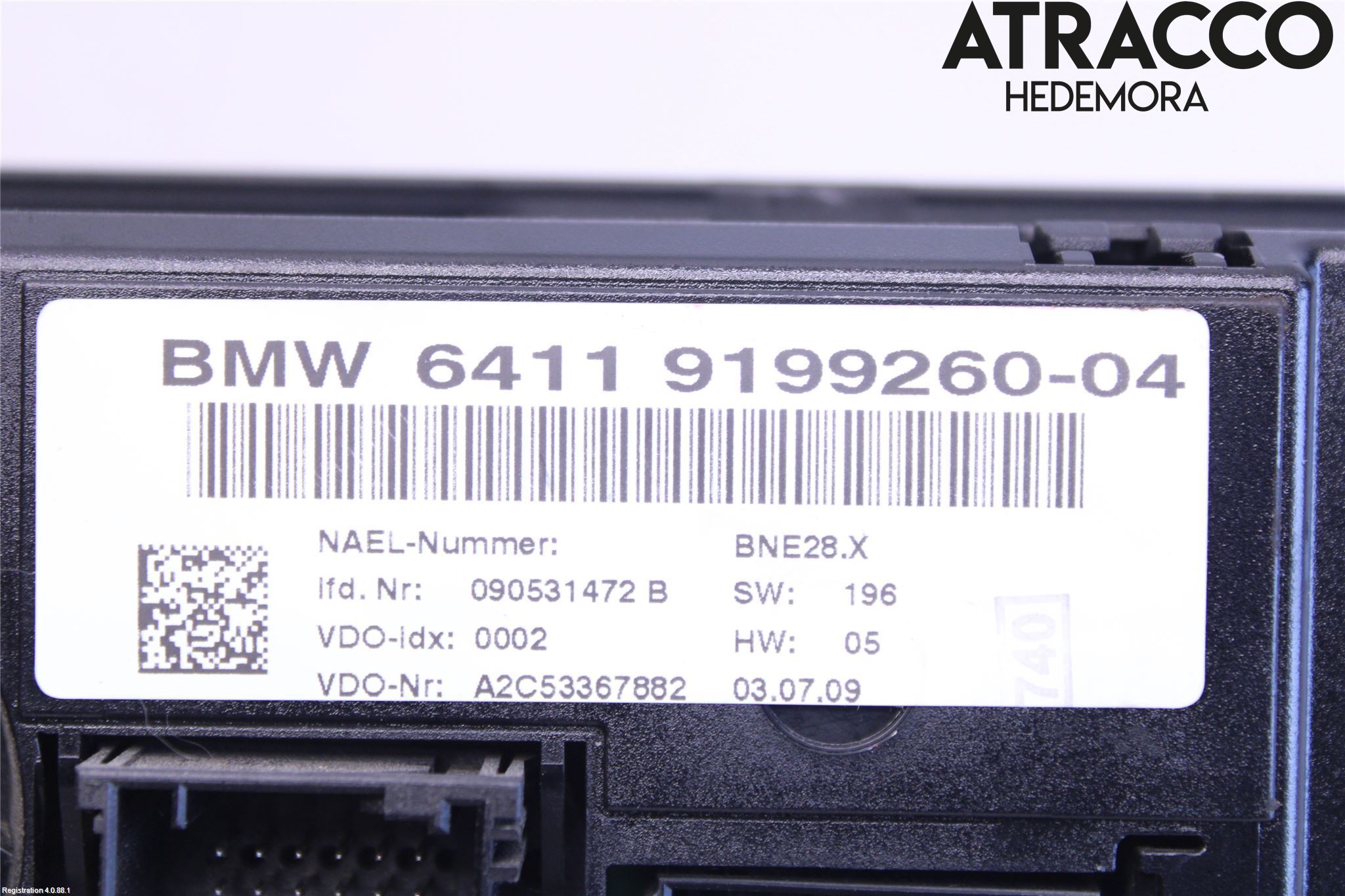 BMW 1 E82/88 Coupé/Cab 06-13 Varme Ac Betjening-Display