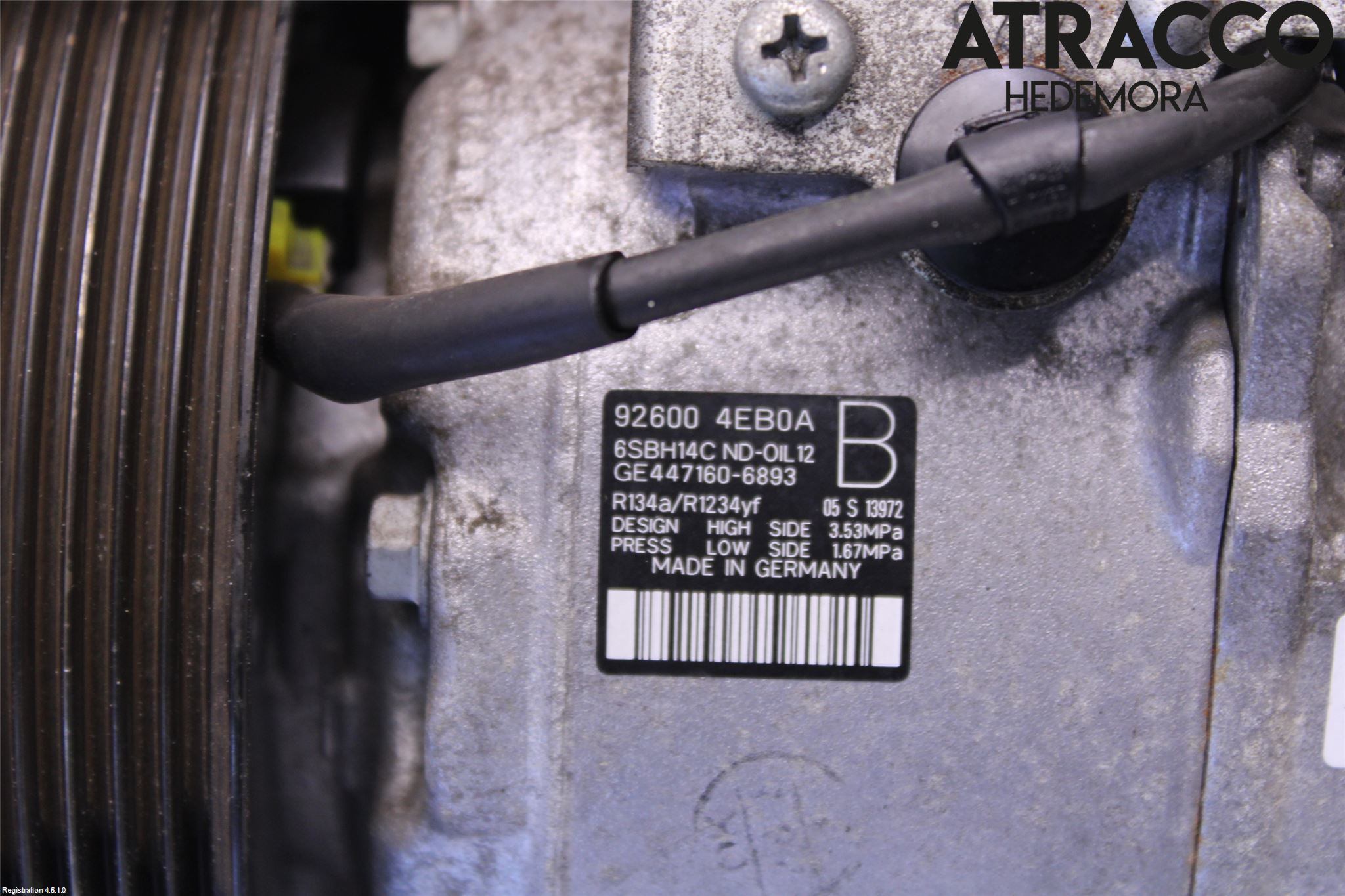 Nissan QASHQAI 14-17 Varme Ac Kompressor