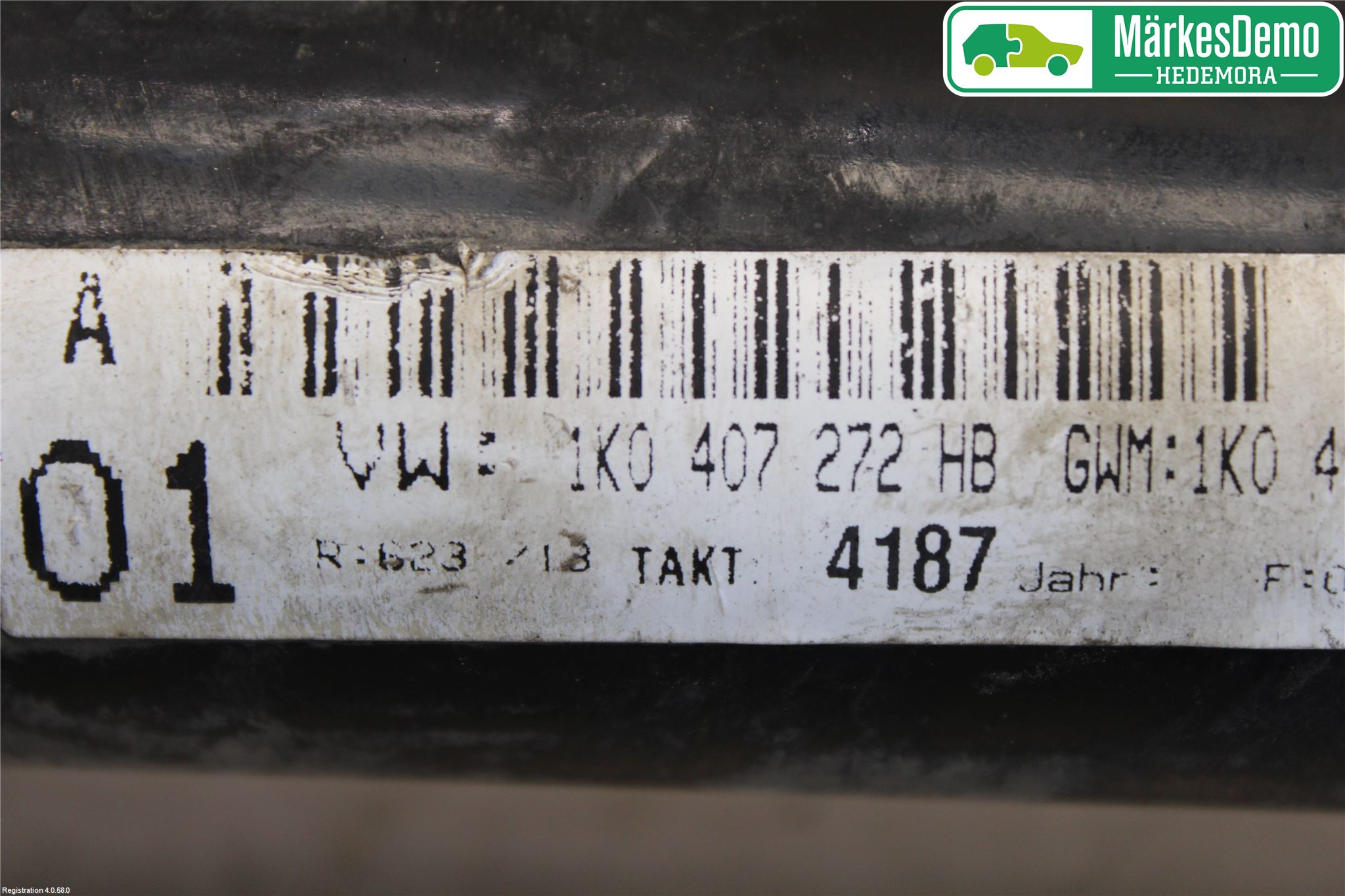 Volkswagen VW GOLF V 04-09 Drivaksel Foran Kompl Høyre