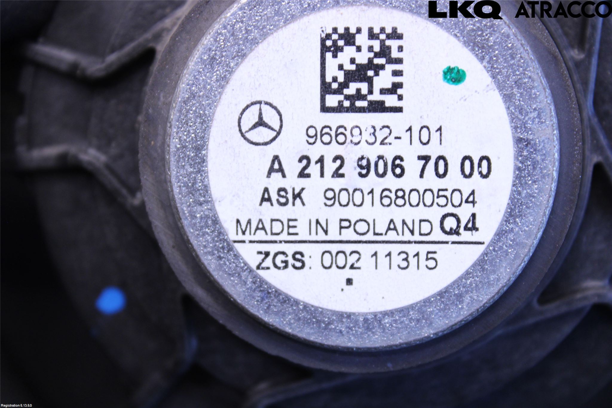 Mercedes-Benz MB E-KLASS (W212) 09-16 Innr Høyttaler