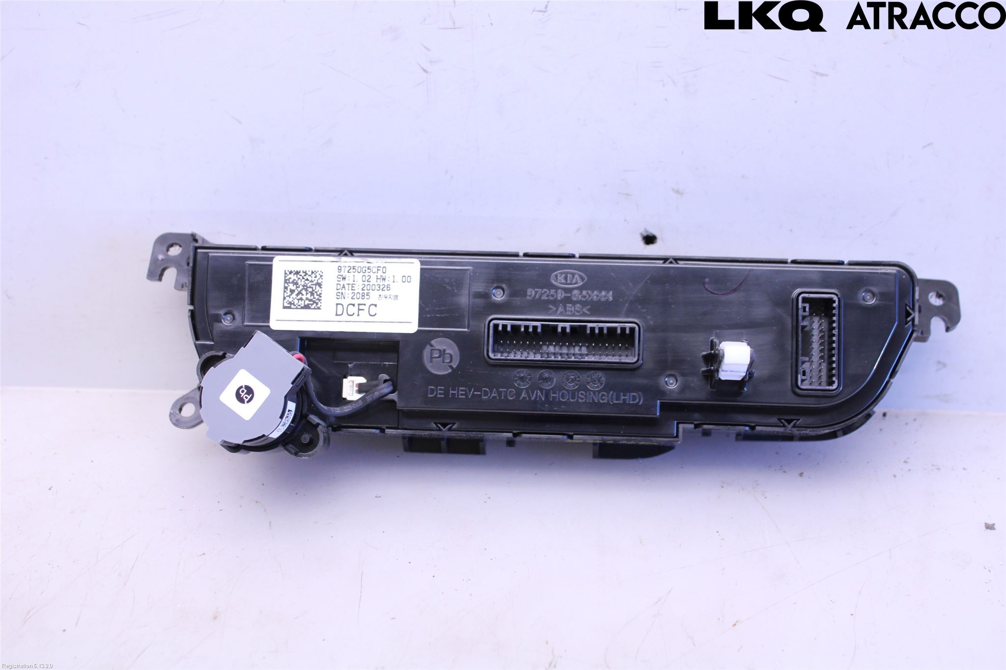 Kia NIRO (DE) 17-22 Varme Ac Betjening-Display