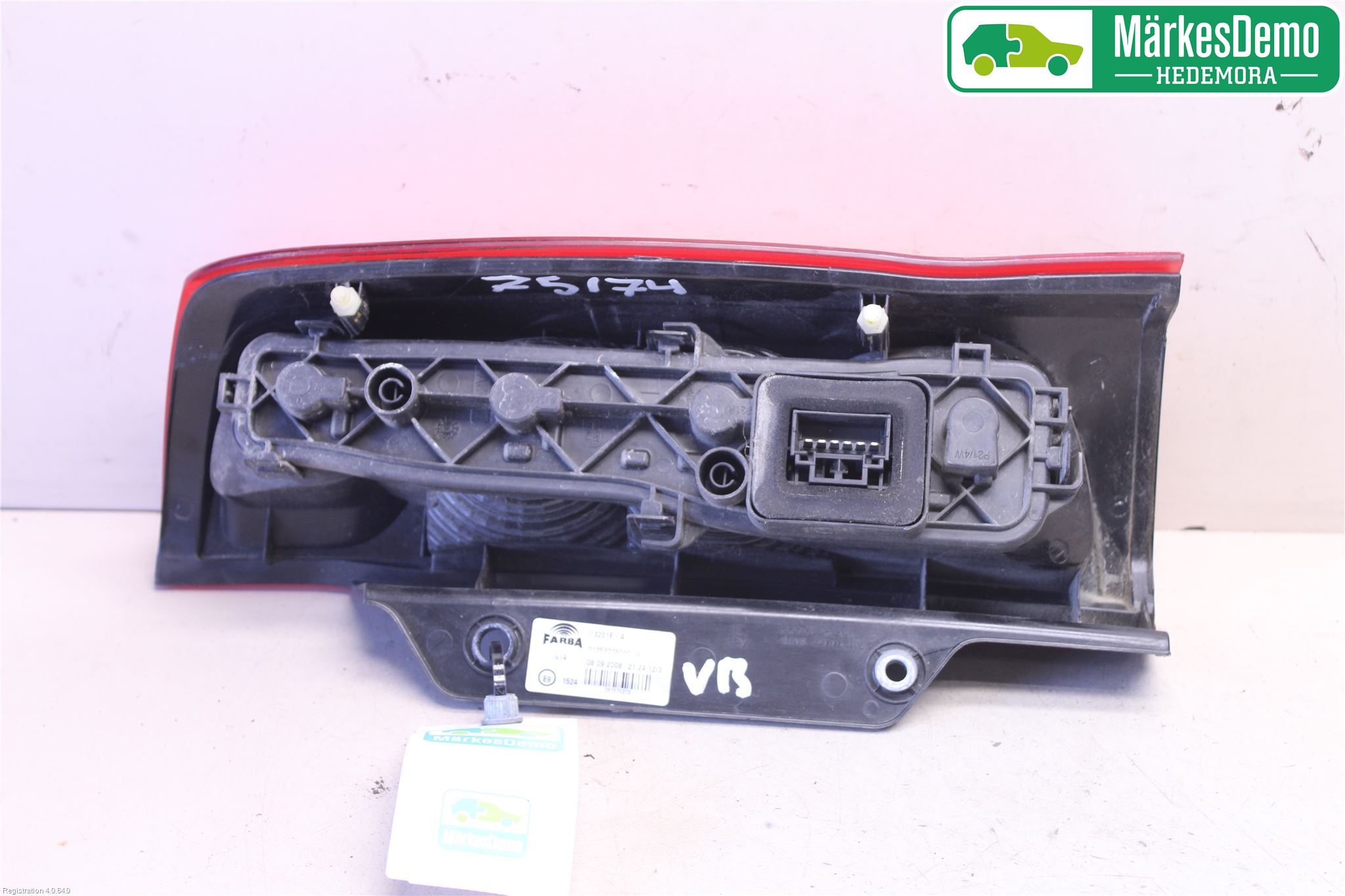 Peugeot BIPPER Baklykt Venstre