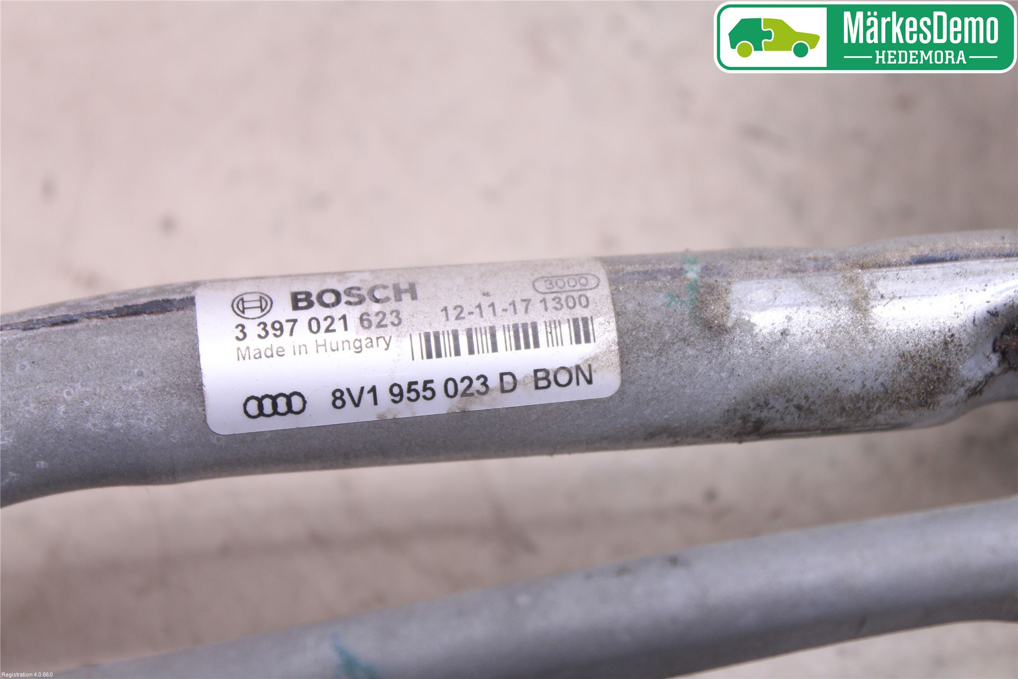 Audi A3/S3 8V 13-20 Viskeroverføring Frontrute