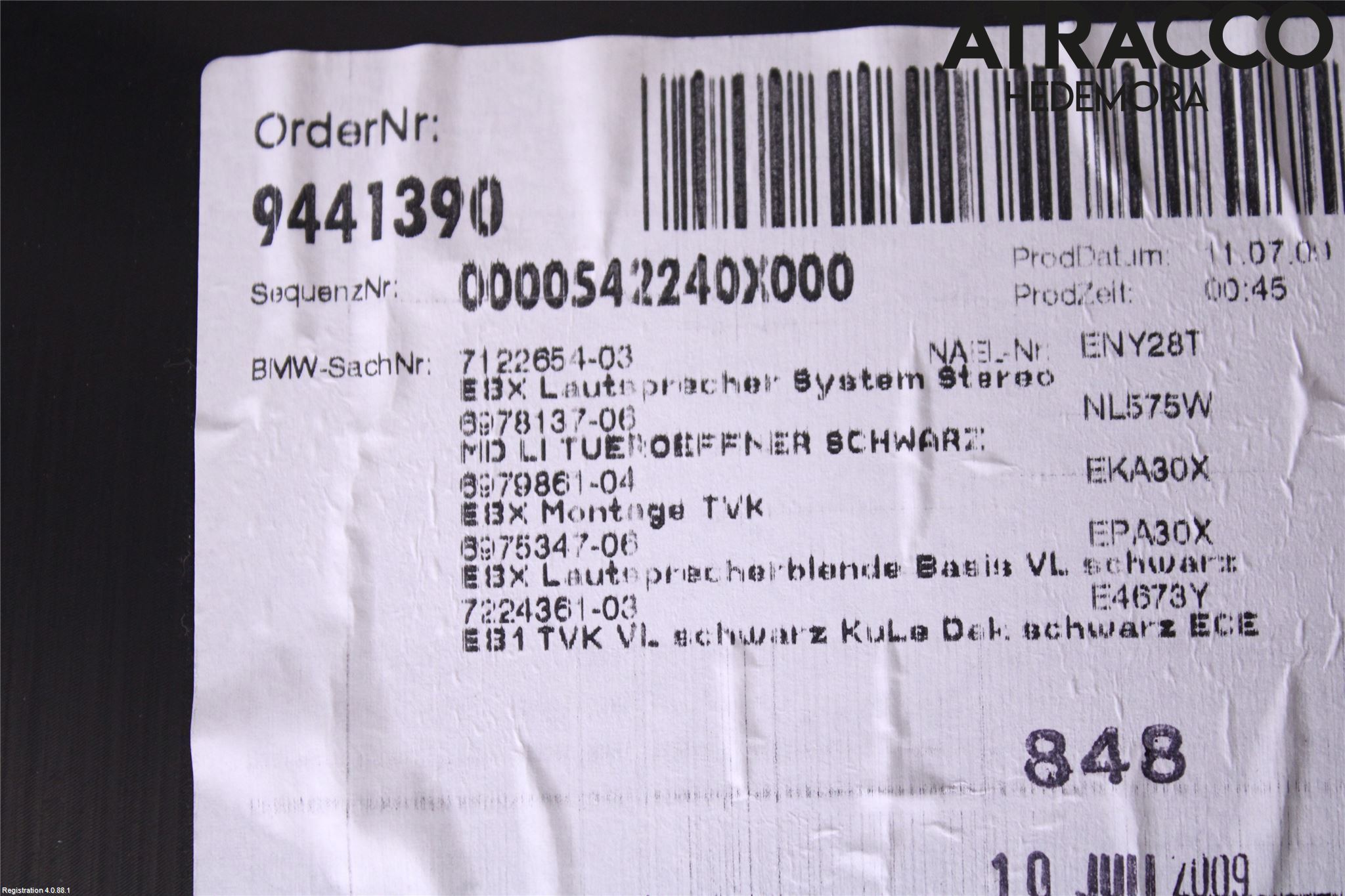 BMW 1 E82/88 Coupé/Cab 06-13 Innr Dørtrekk Venstre
