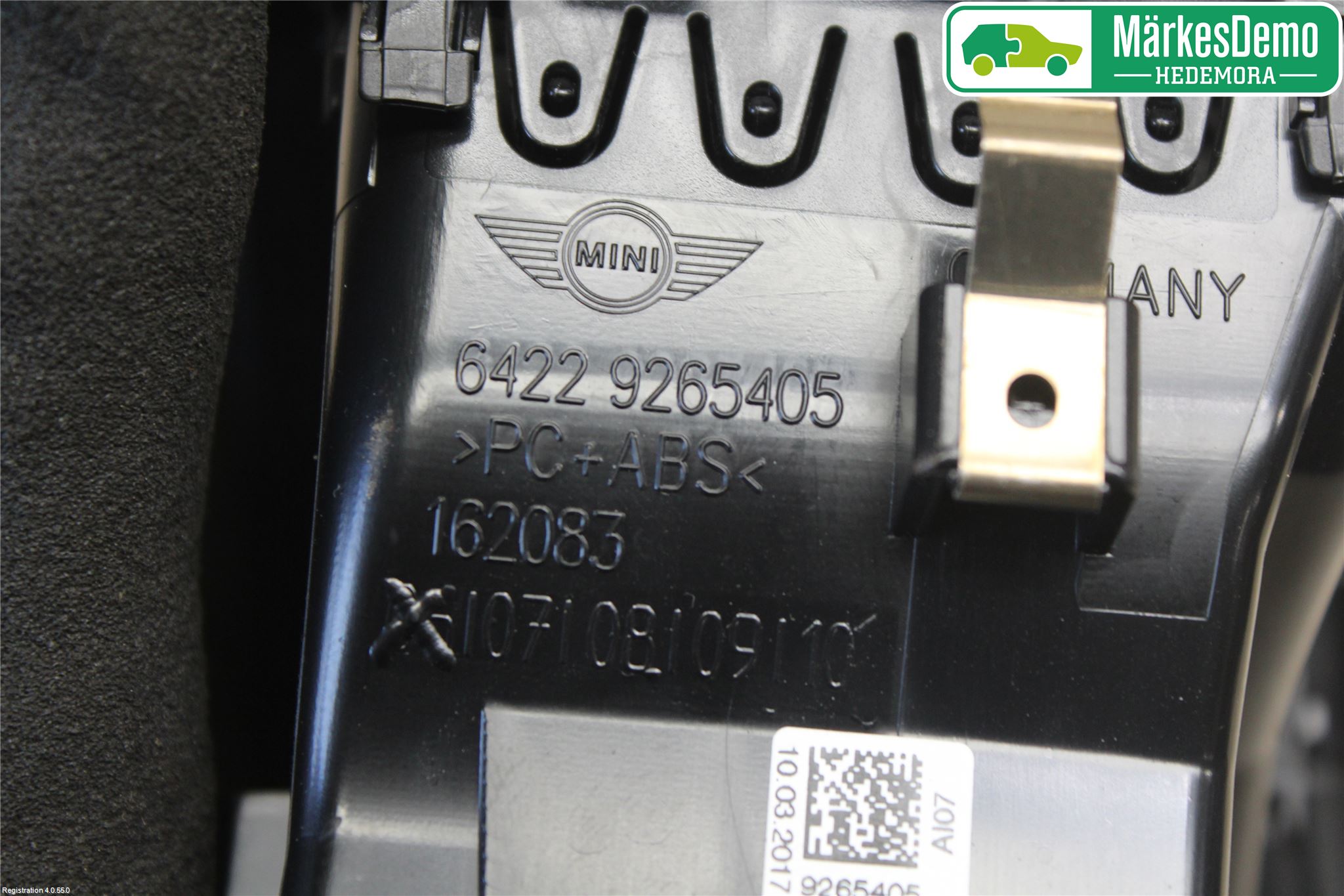 Mini ONE/COOPER 3DR F56 14-24 Dashbord Kanal - Dyse