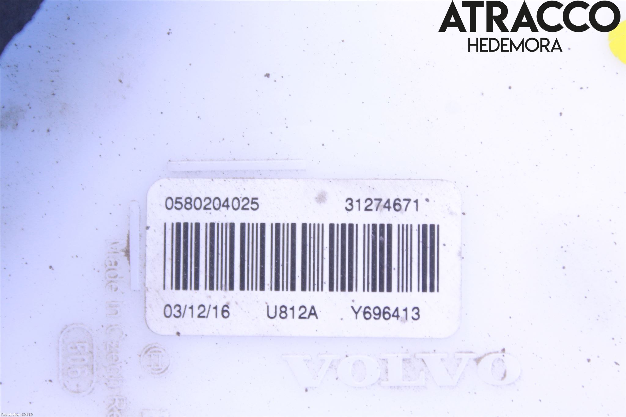 Volvo XC60 14-17 Giver Drivstofftank