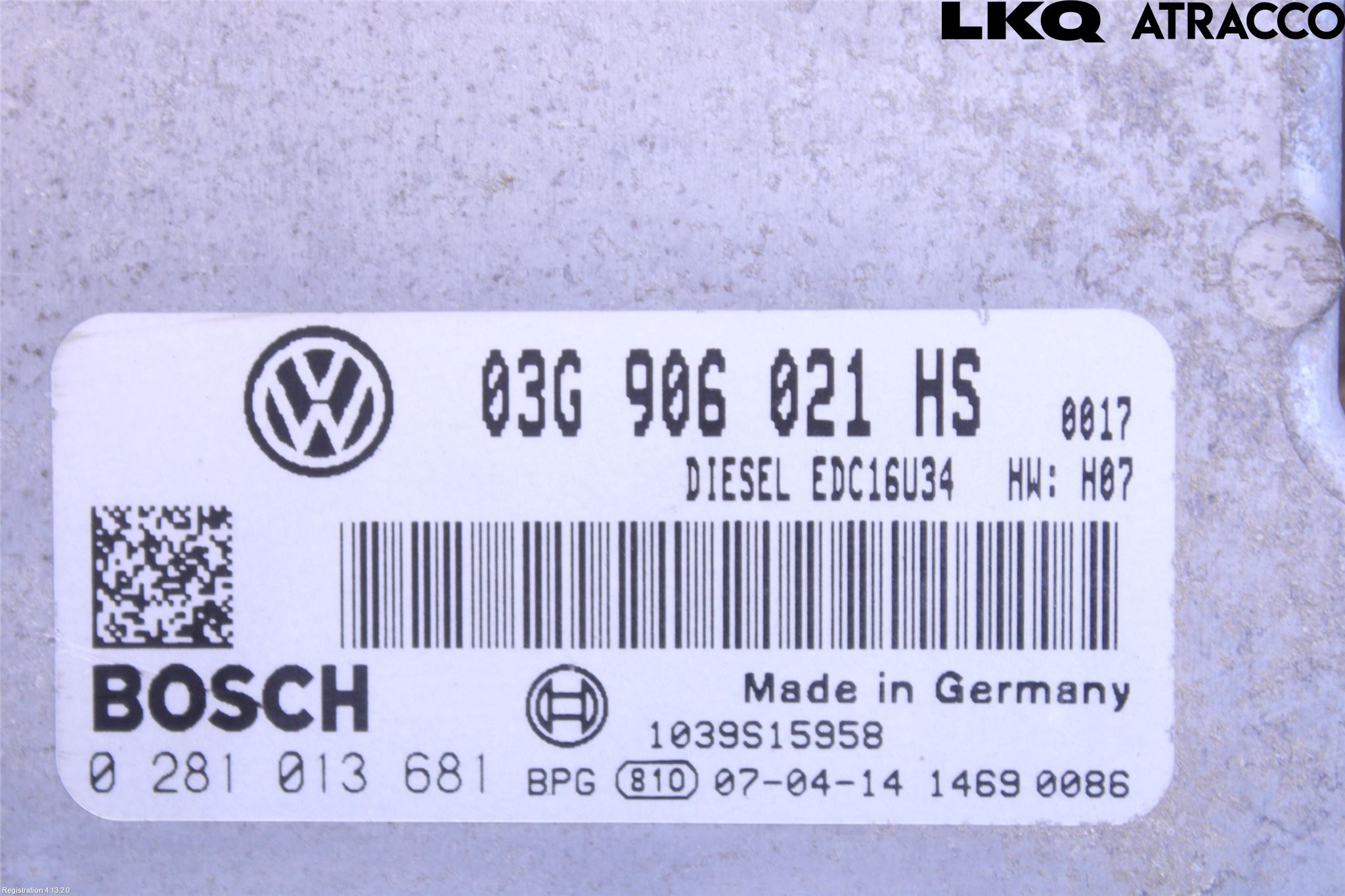Volkswagen VW CADDY      04-10 Styreenhet Dieselpumpe