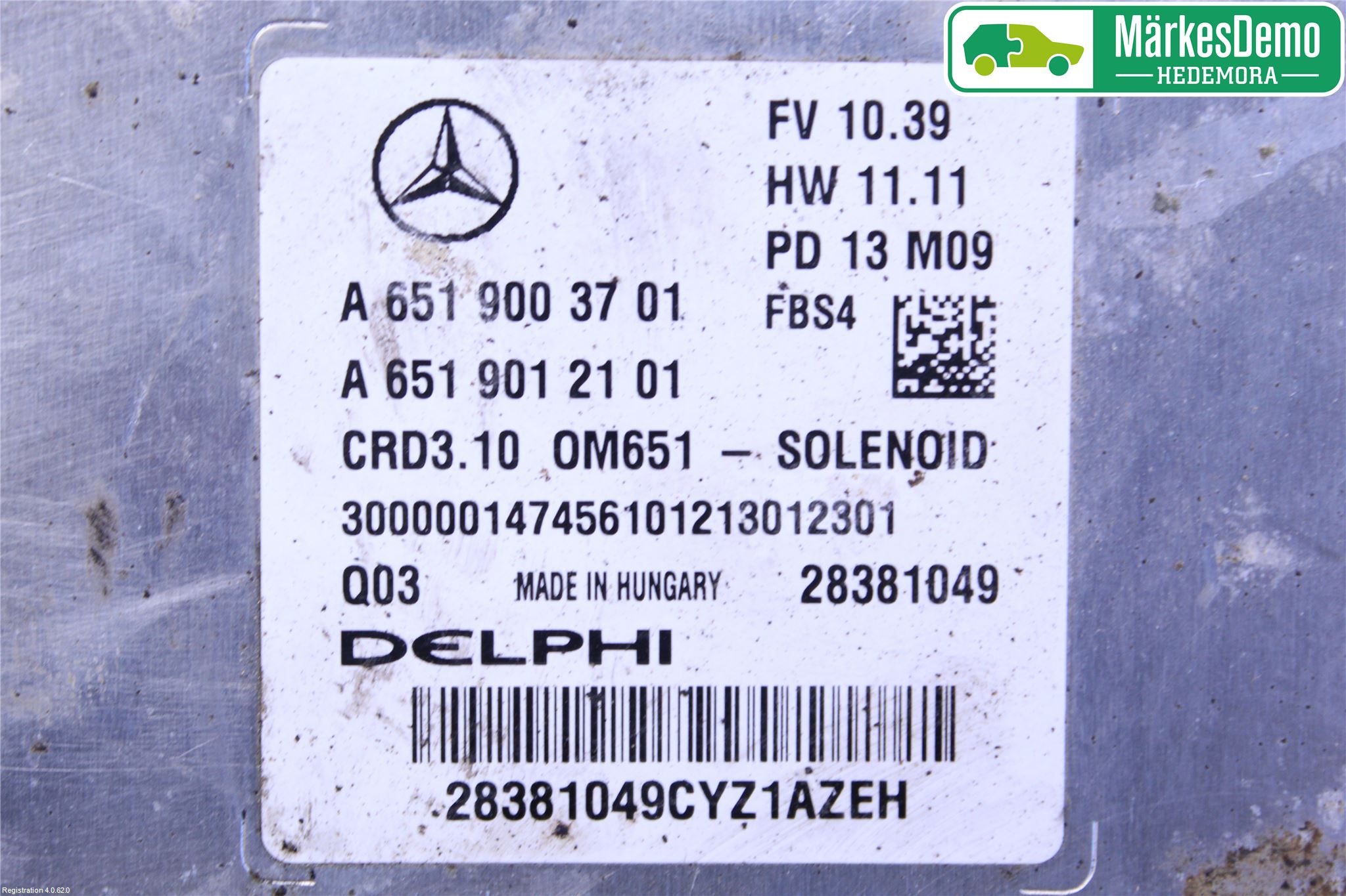 Mercedes-Benz MB E-KLASS (W212) 09-16 Styreenhet Innsprøytning