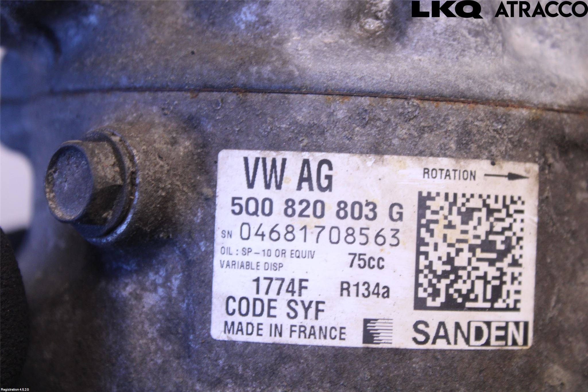 Volkswagen VW CADDY 16-20 Varme Ac Kompressor