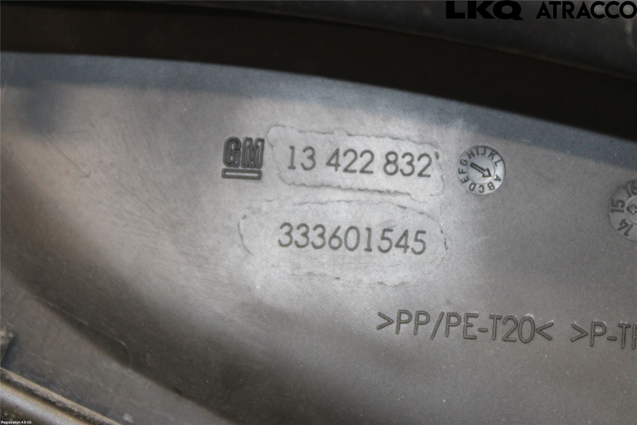 Opel ZAFIRA C 12-19 Visker Deksel-Grill-Under Frr