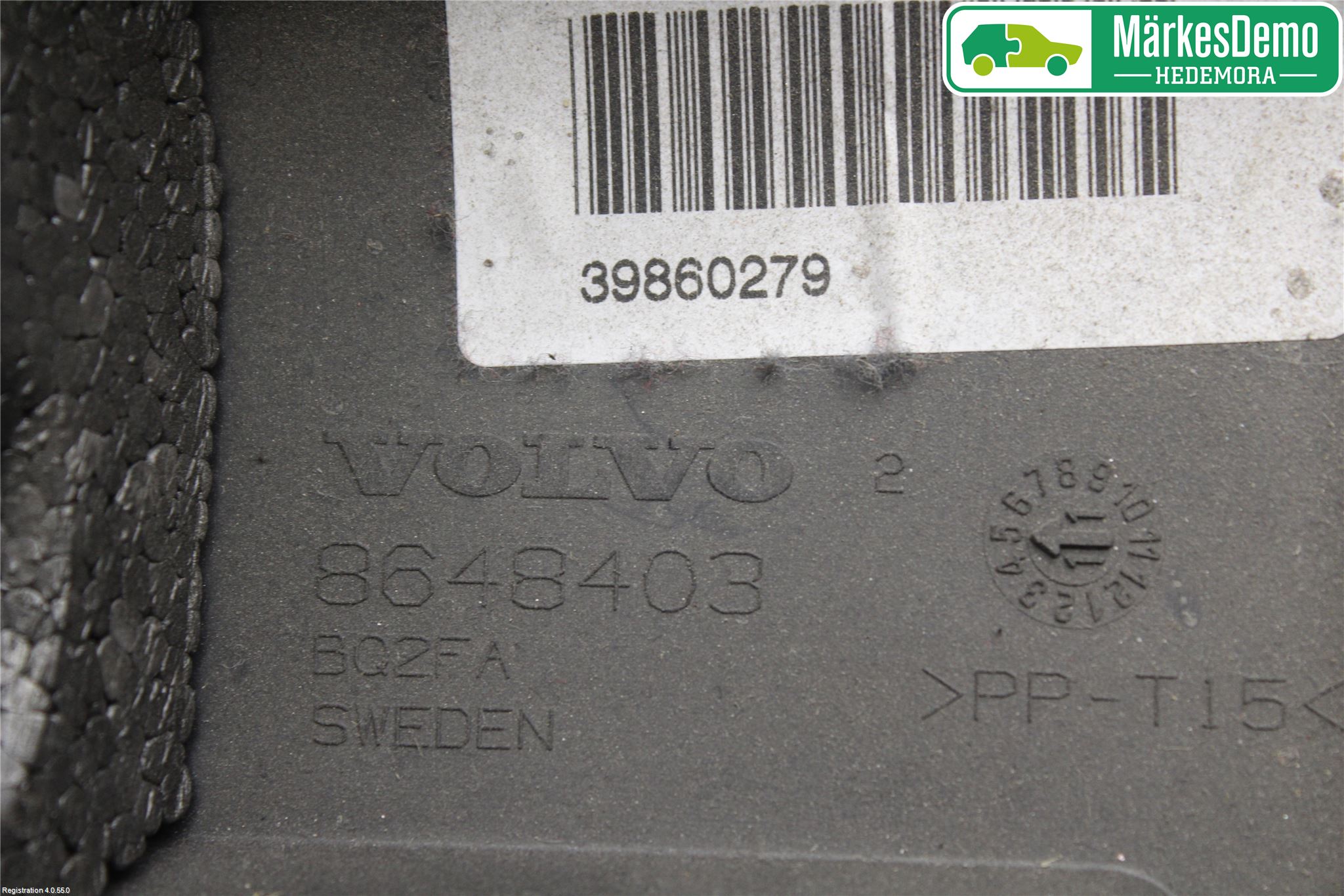 Volvo V70 08-13 Rattdeksel - Deksler