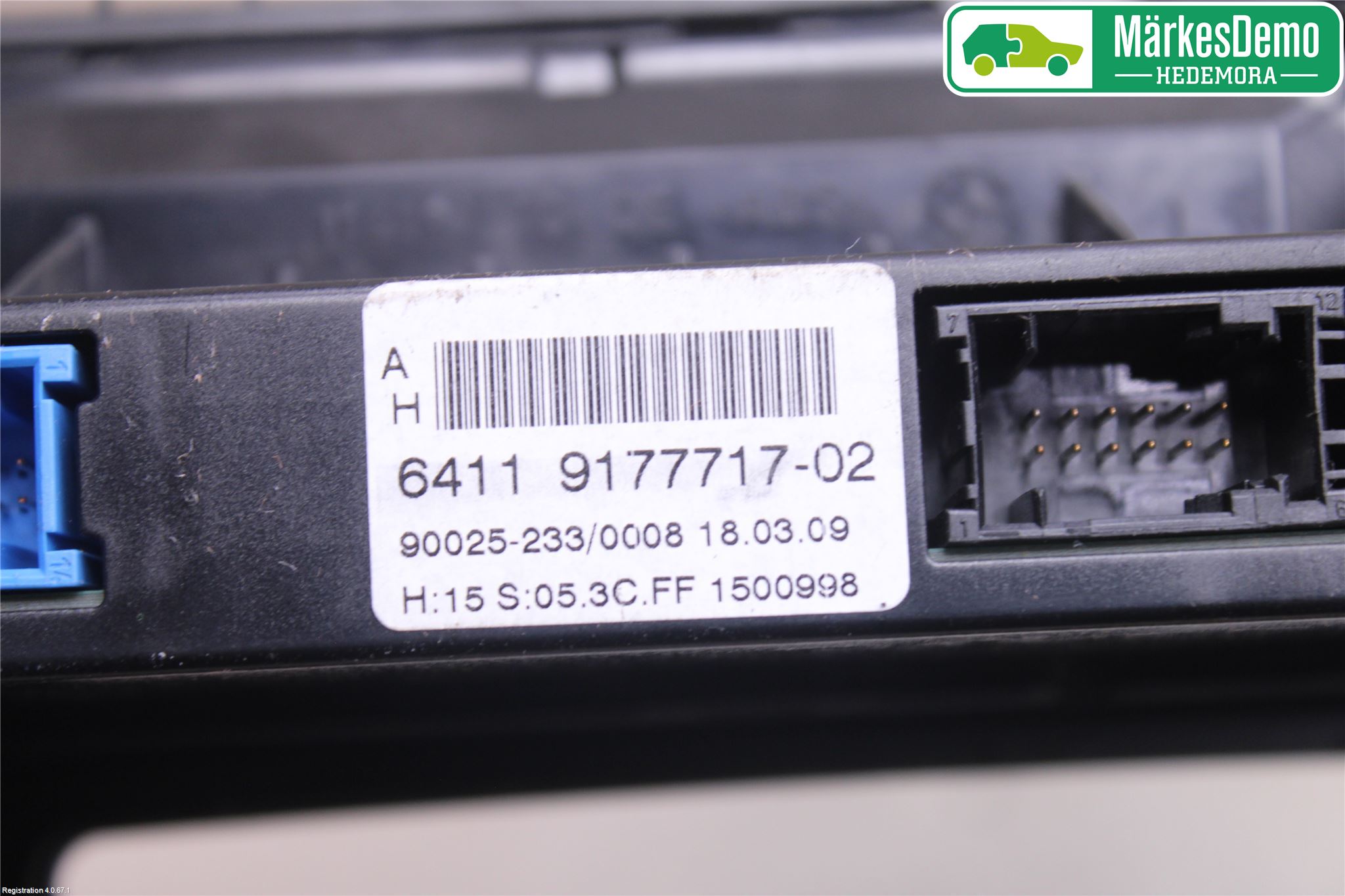 BMW 5 E60/61 Sed/Tou 02-10 Varme Ac Betjening-Display