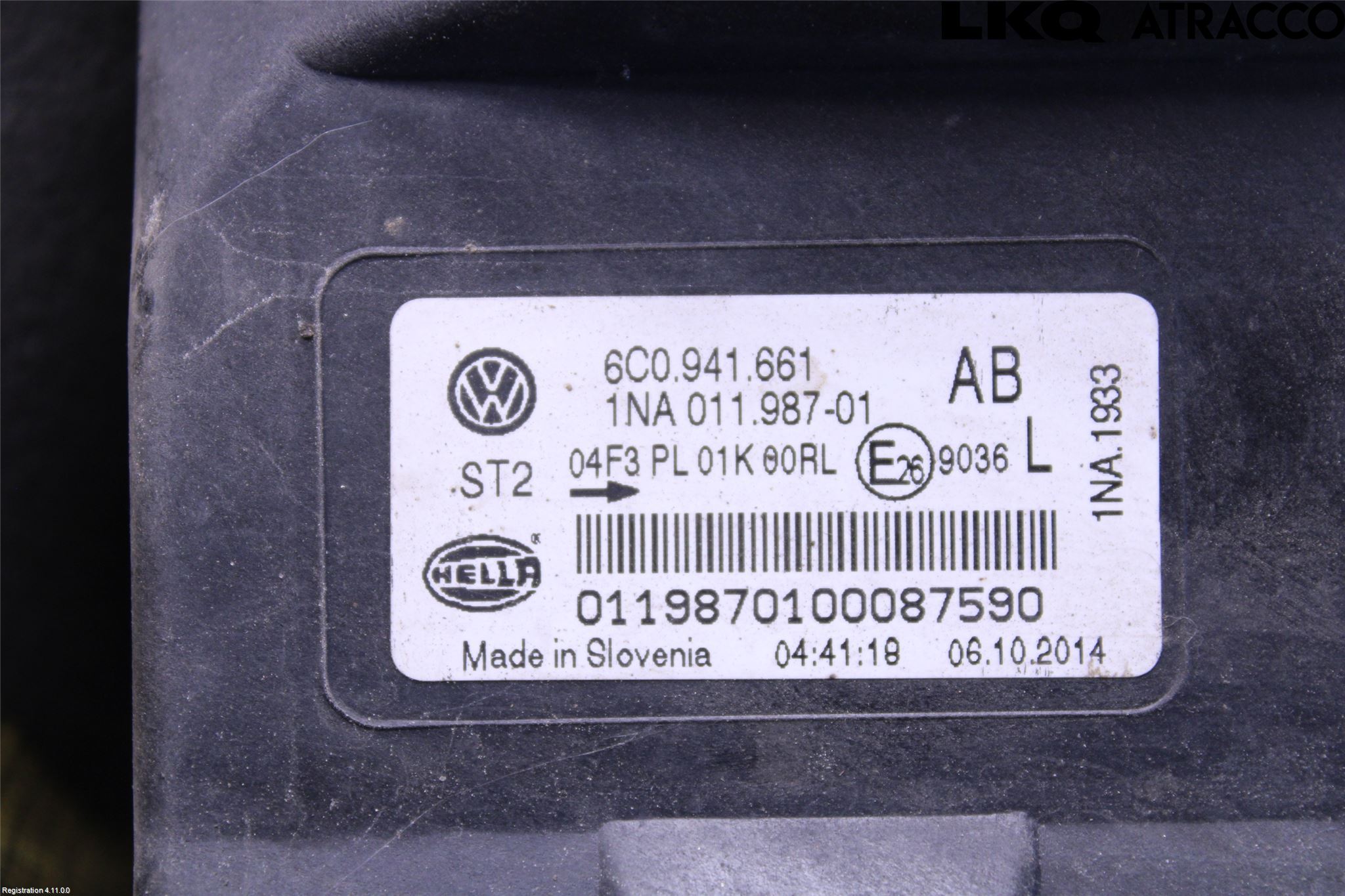 Volkswagen VW POLO 10-17 Frontlykt-Kurve-Tåkelys