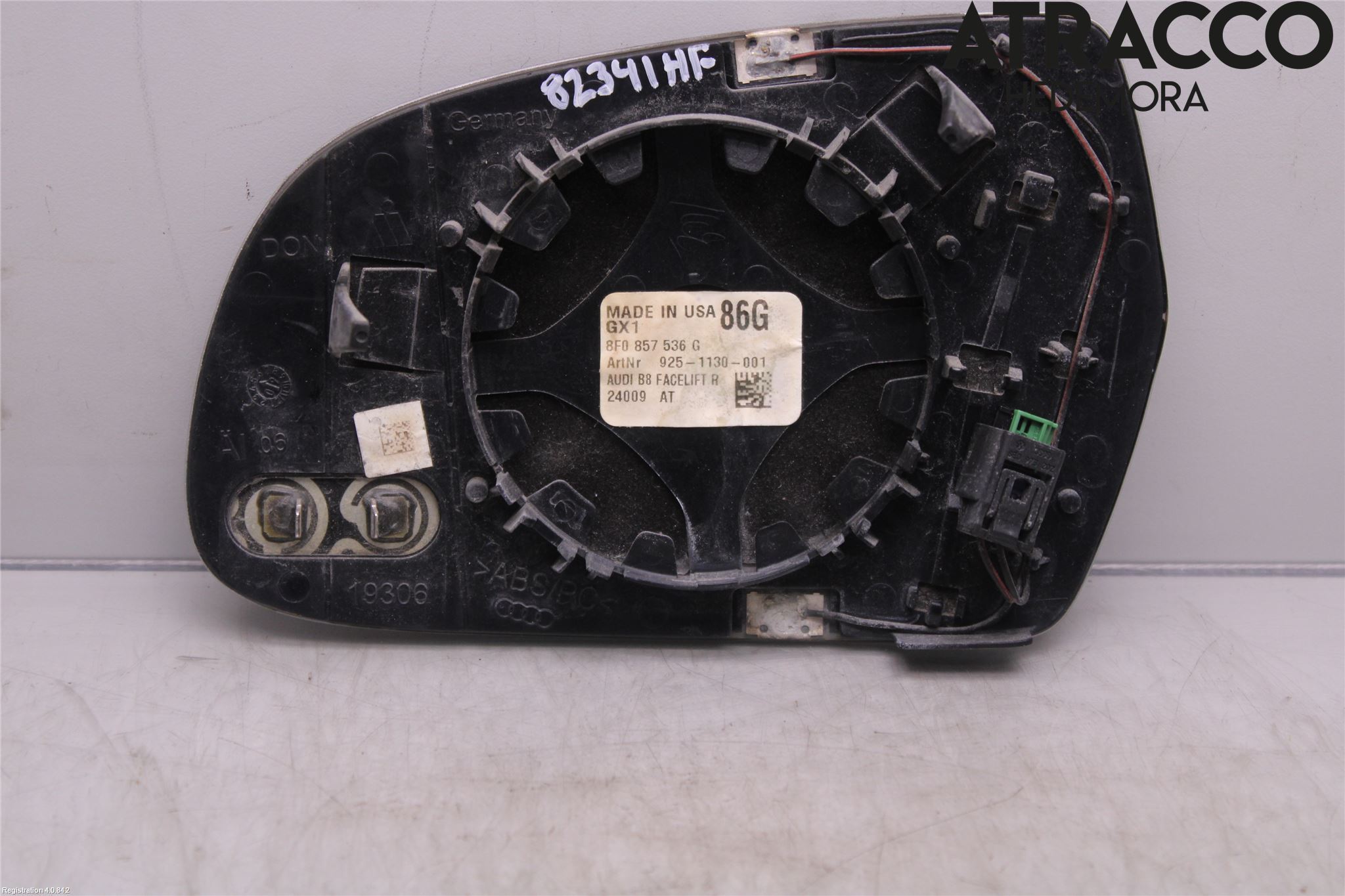 Audi A4/S4 08-11 Speil Glass H
