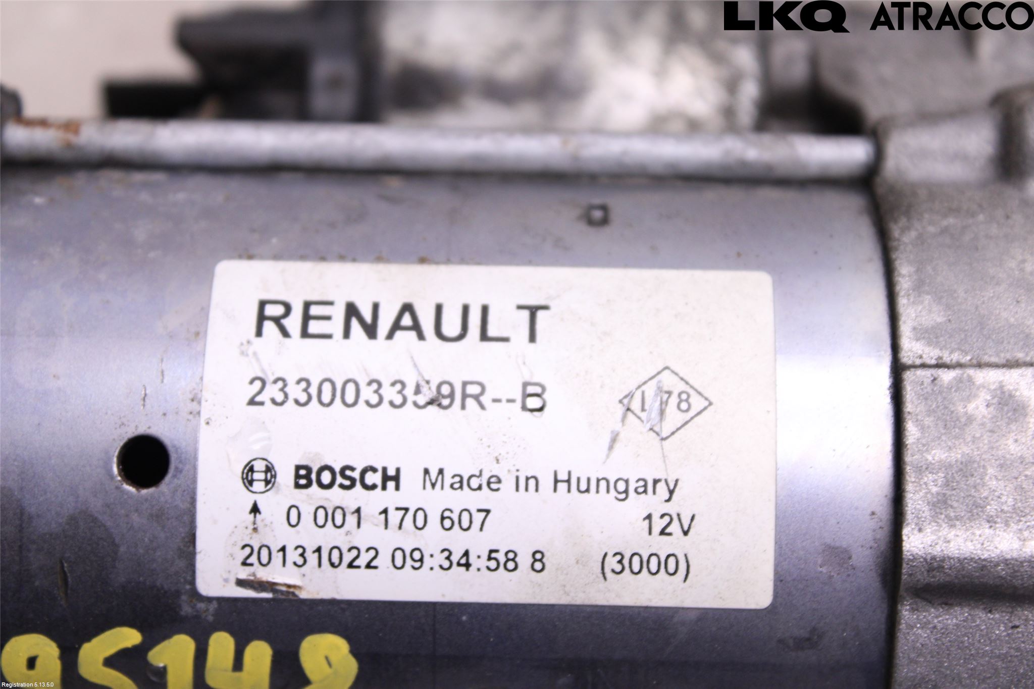 Nissan QASHQAI 14-17 Startmotor Diesel