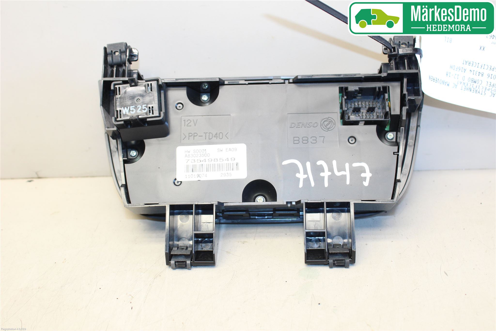 Opel COMBO D 12-18 Varme Ac Betjening-Display