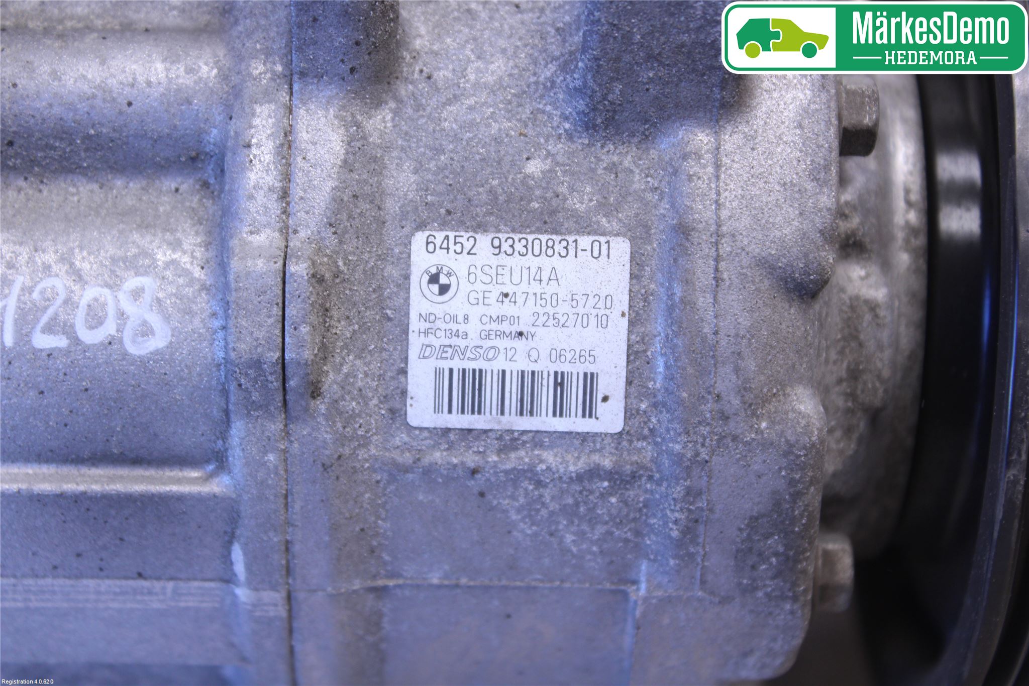 BMW 3 F30/F31/F80 12-19 Varme Ac Kompressor