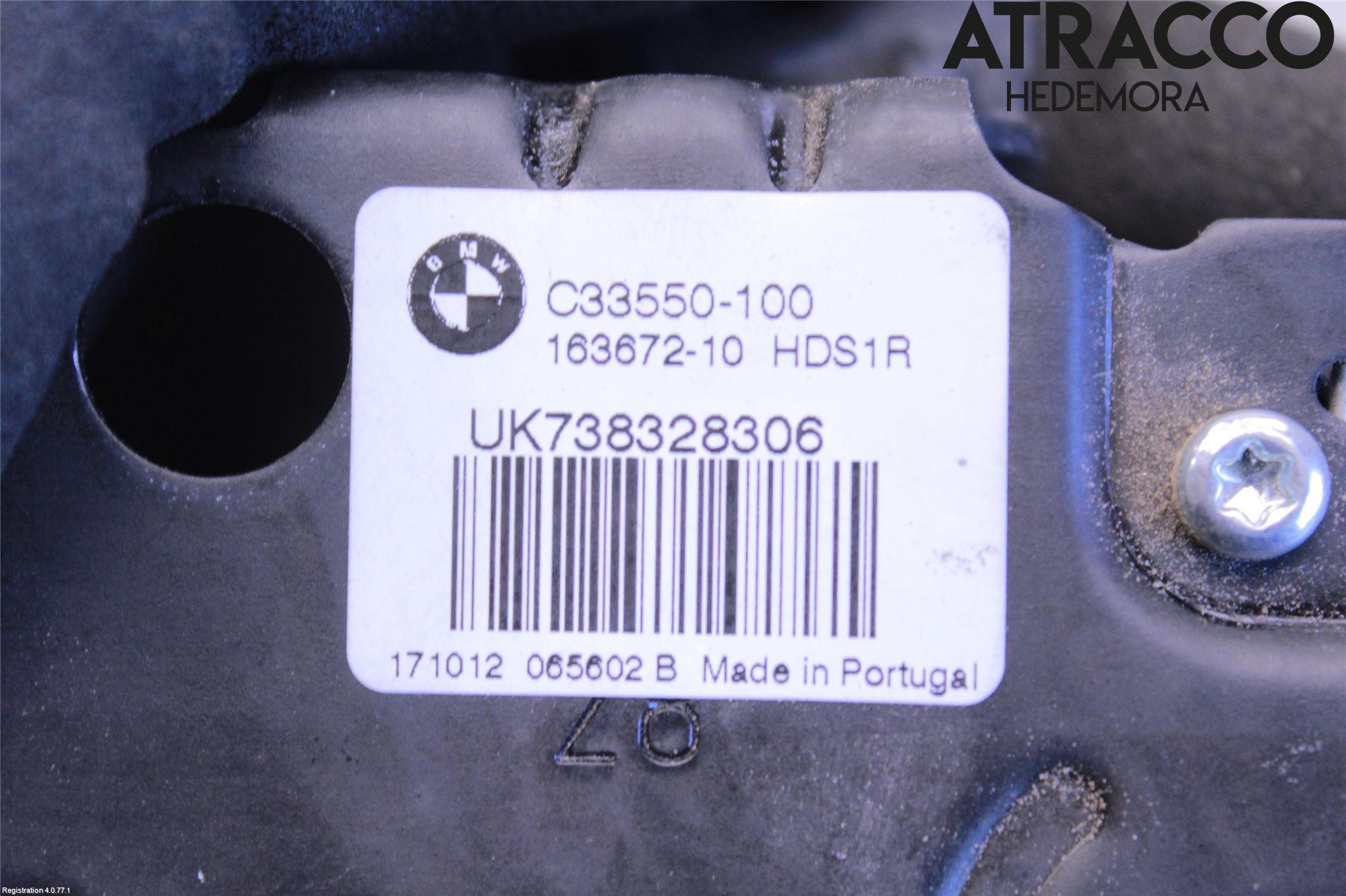 BMW 5 G30/G31/F90 17-23 Bakluke-Lokk Låsekasse
