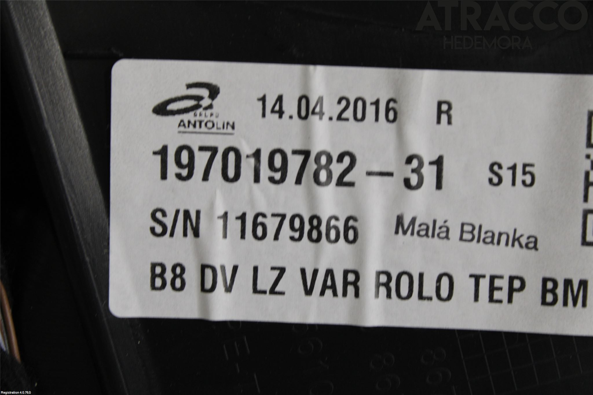 Volkswagen VW PASSAT 15-19 Innr Dørtrekk Venstre