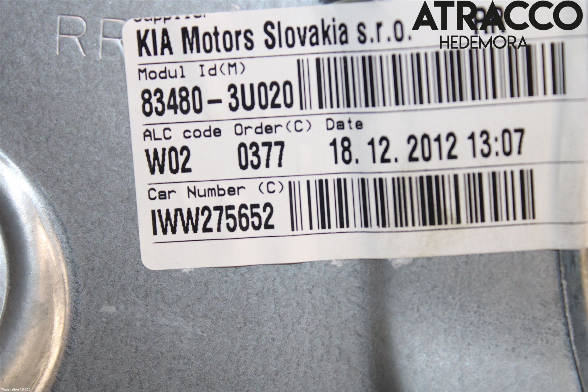 Kia SPORTAGE (SL) 11-15 Vindusheis El Komp
