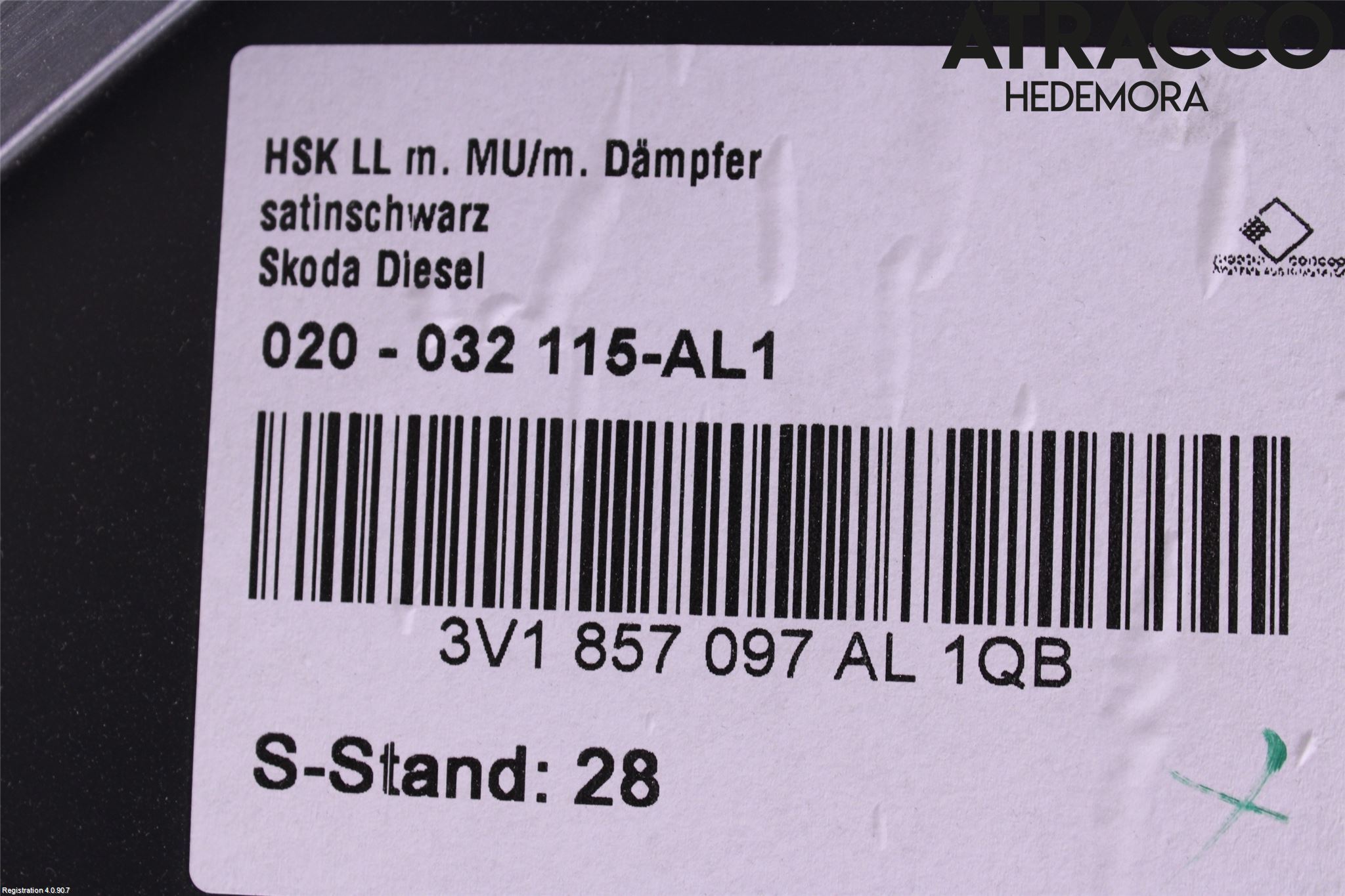 Skoda SUPERB 16-24 Innr Hanskerom