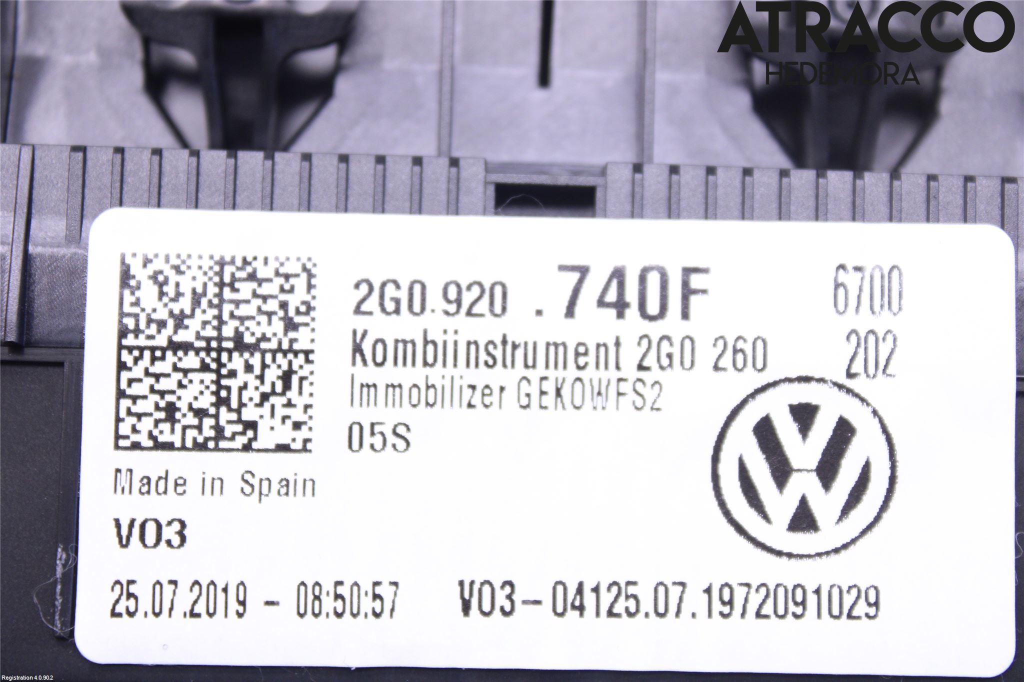 Volkswagen VW POLO VI 18->> Instr Kombinert
