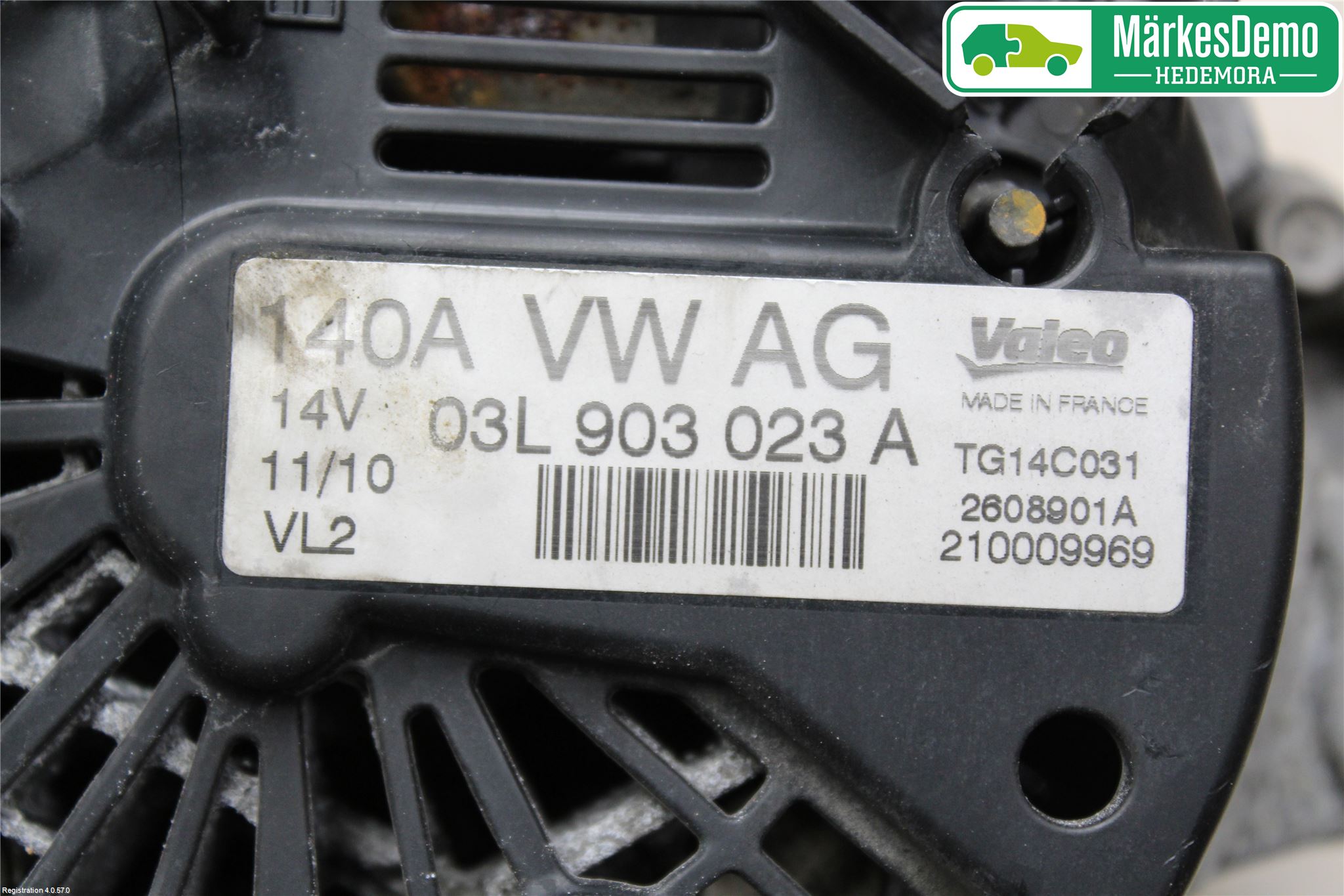 Volkswagen VW GOLF VI 09-13 Dynamo