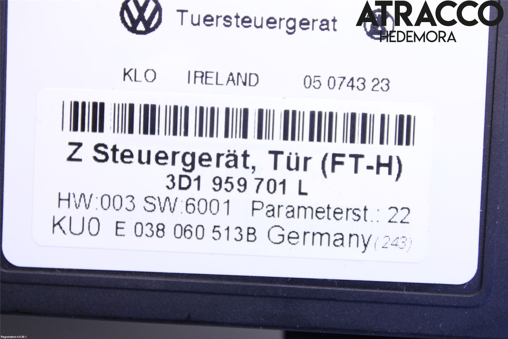 Volkswagen VW PHAETON Vindusheismotor