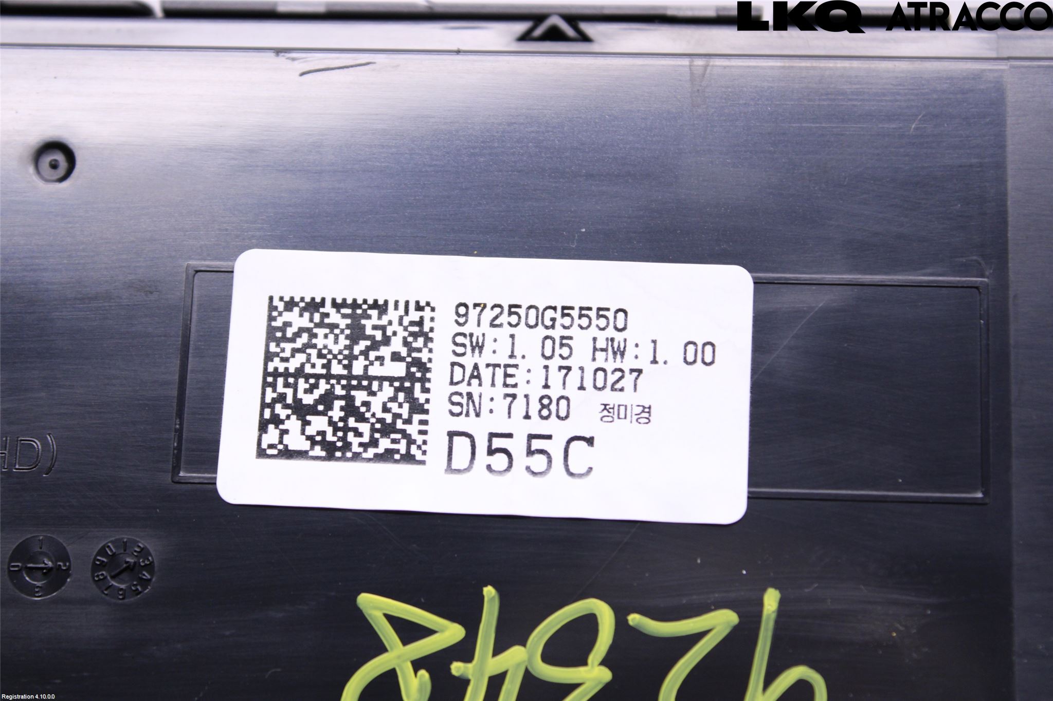 Kia NIRO (DE) 17-22 Varme Ac Betjening-Display