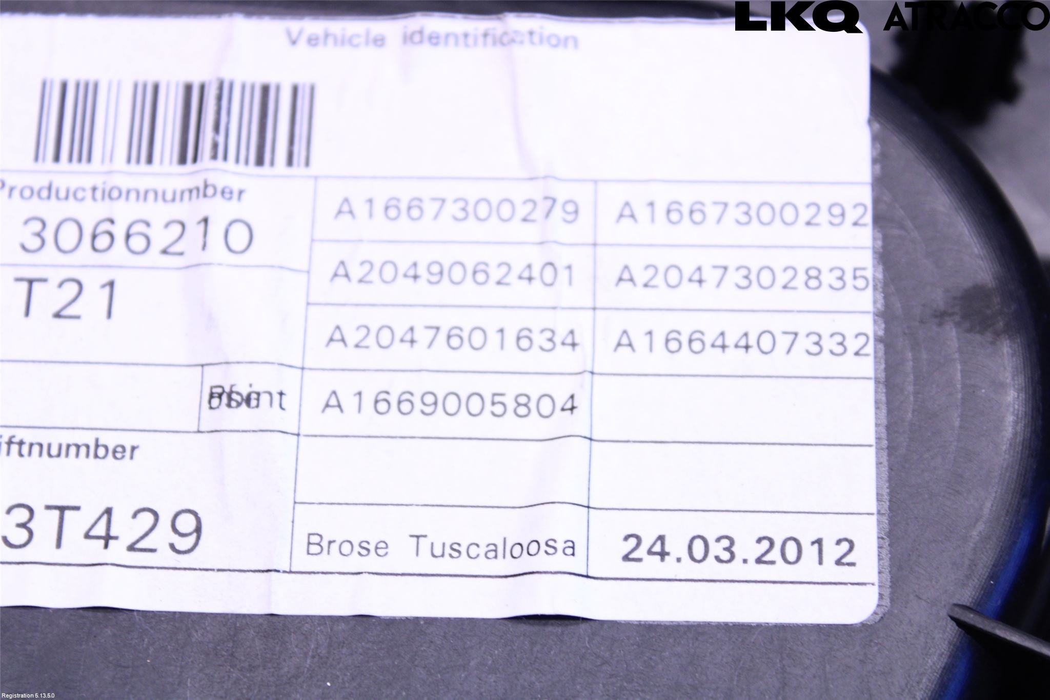 Mercedes-Benz MB ML/GLE-KLASS (W166) 12-18 Vindusheis El Komp