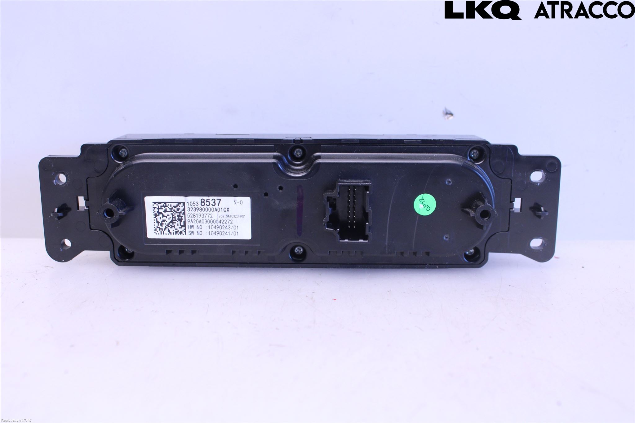 MG ZS EV 20- Varme Ac Betjening-Display