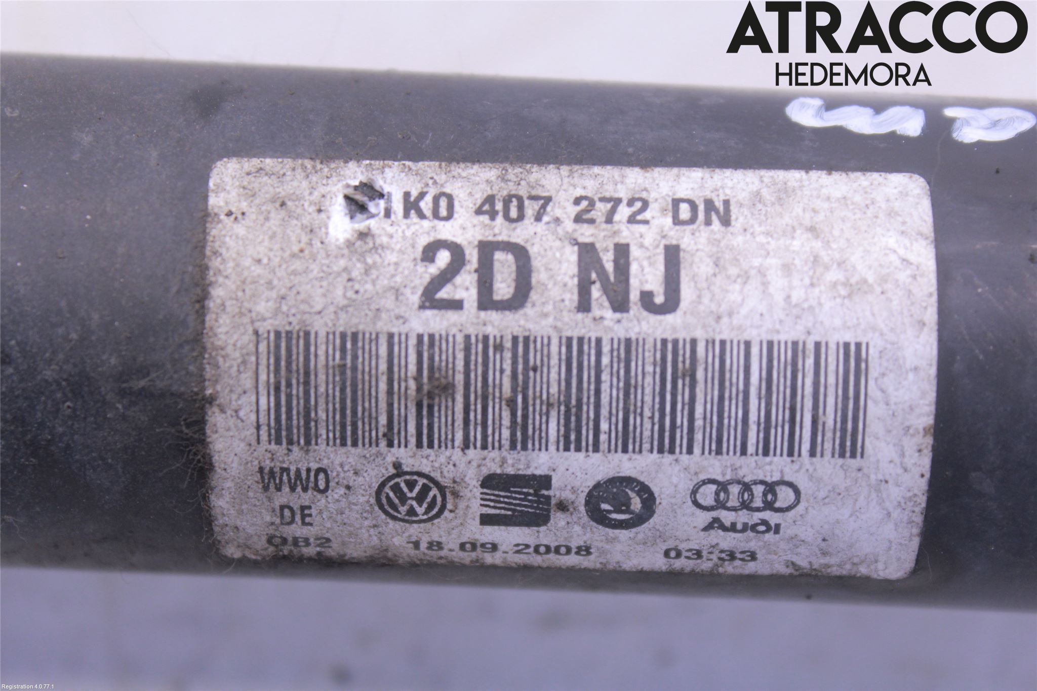 Volkswagen VW PASSAT 05-11 Drivaksel Foran Kompl Høyre