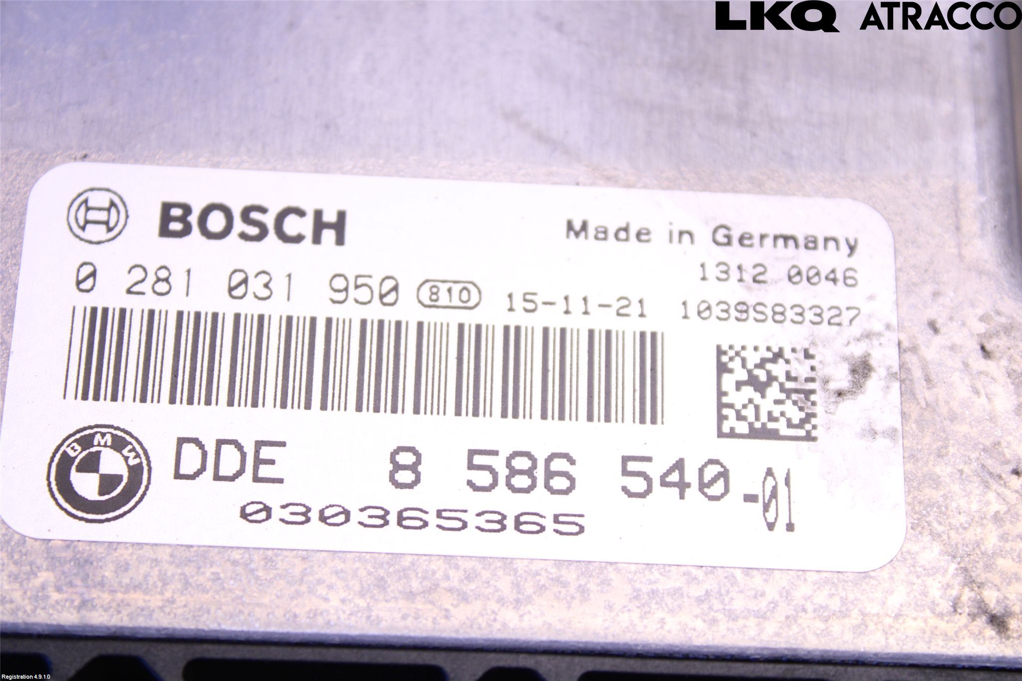 BMW 5 F10/F11/F18 09-17 Styreenhet Dieselpumpe