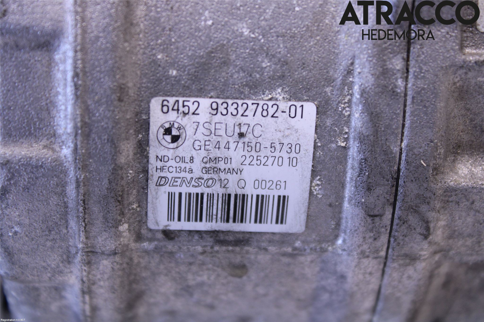 BMW 4 F32/F33/F82/F83 13-20 Varme Ac Kompressor