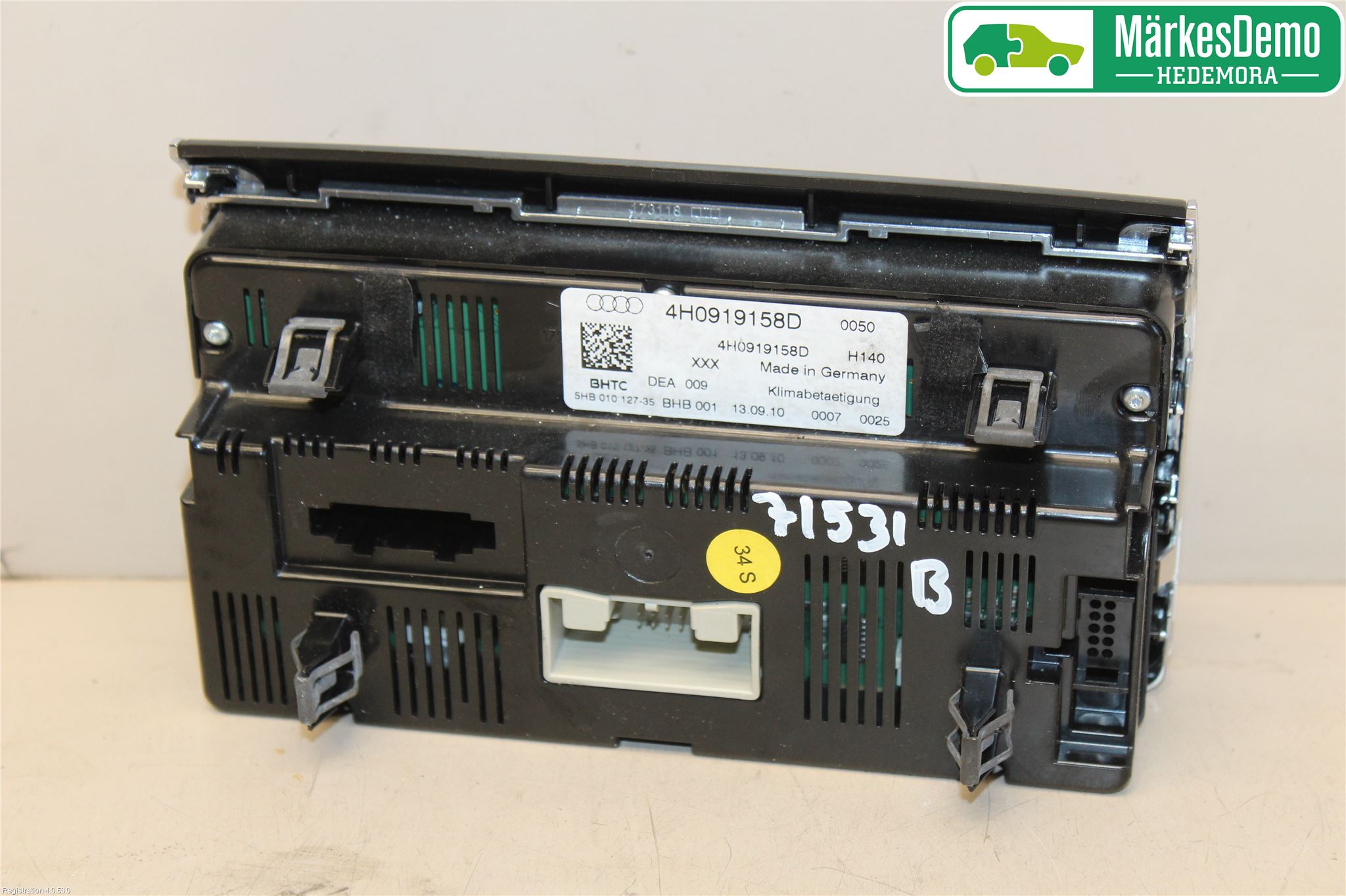 Audi A8/S8 4H 10-17 Varme Ac Betjening-Display
