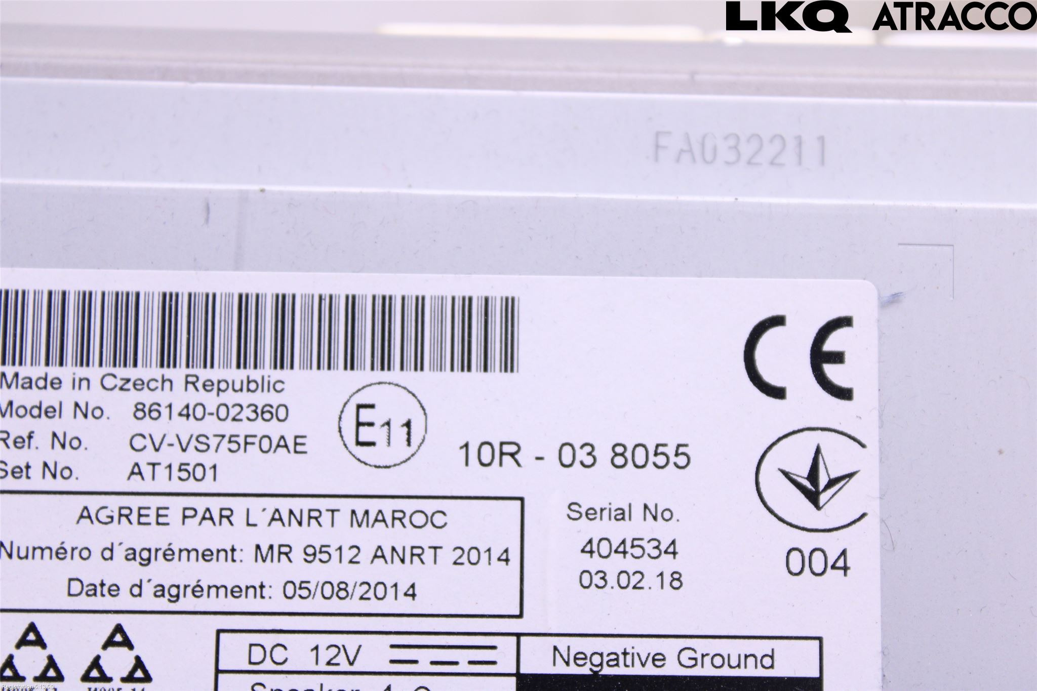 Toyota AURIS 13-19 Stereo Radio Med Cd