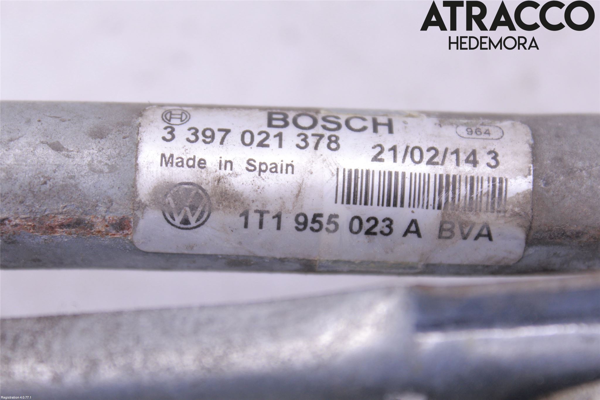Volkswagen VW CADDY 11-15 Viskeroverføring Frontrute