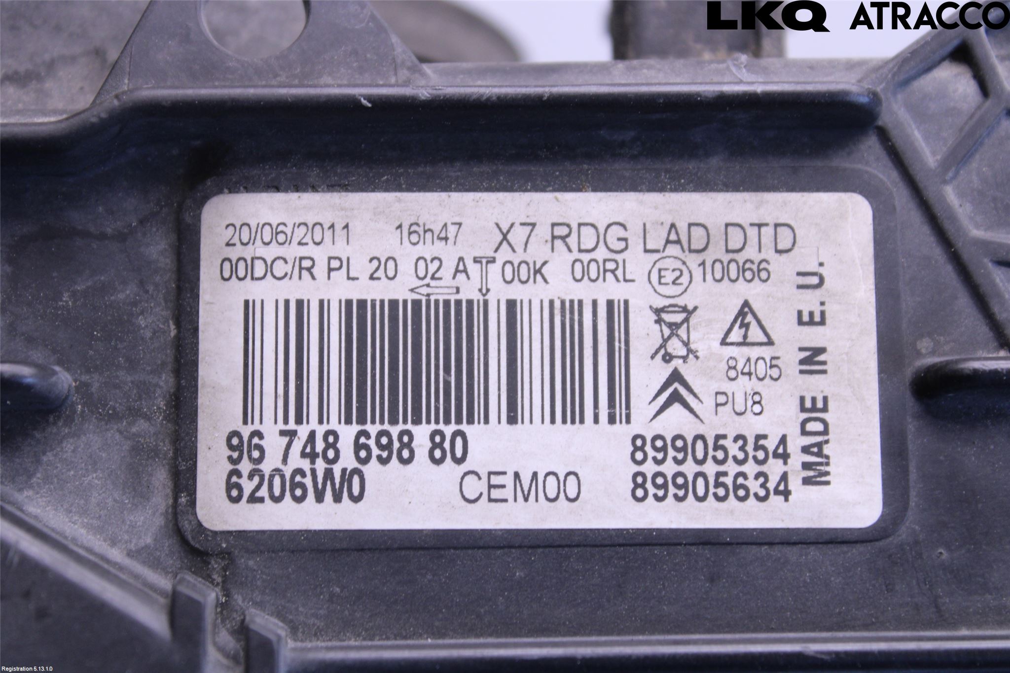 Citroen C5 08-17 Frontlykt Venstre