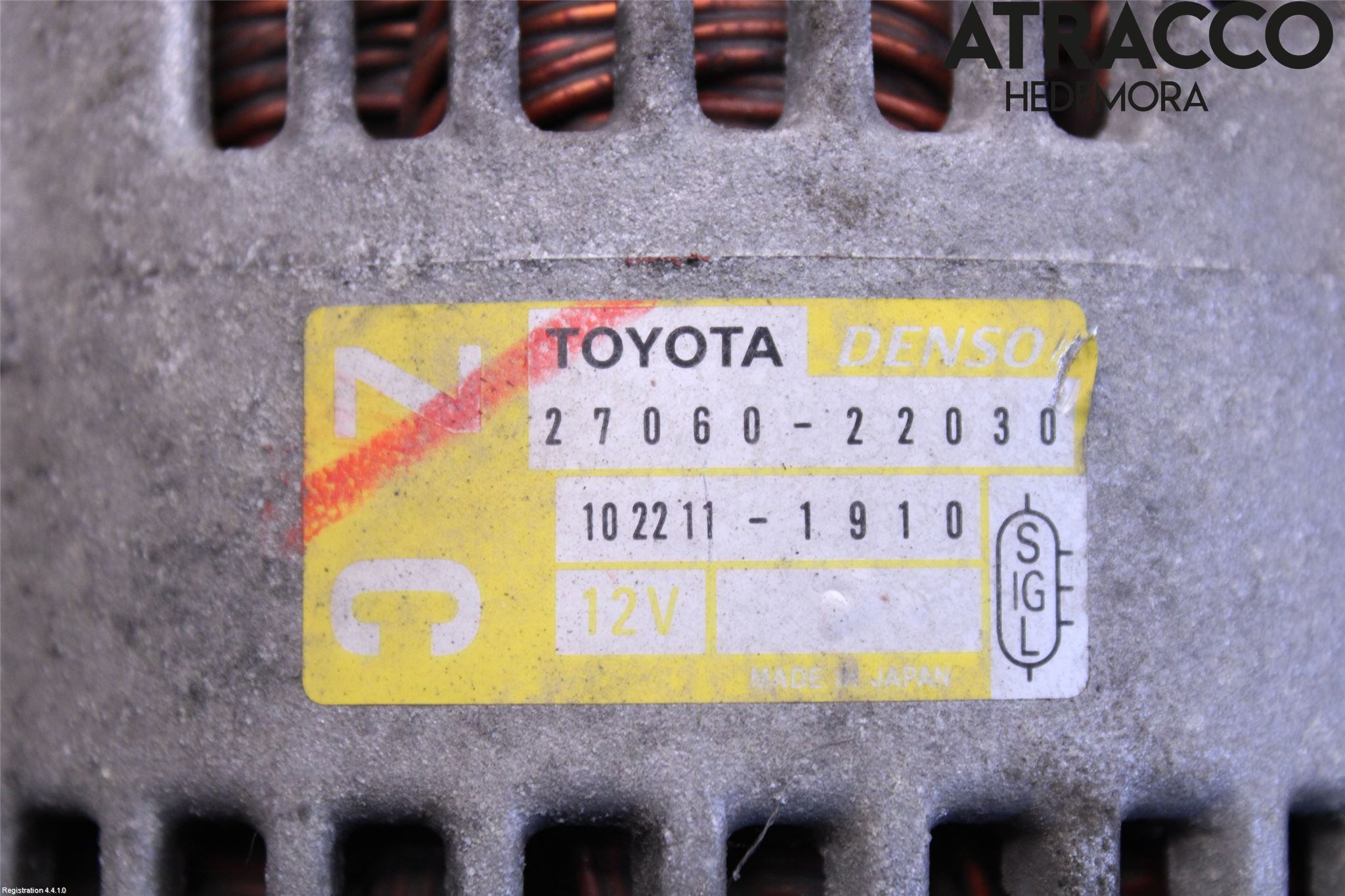 Toyota COROLLA 02-07 Dynamo