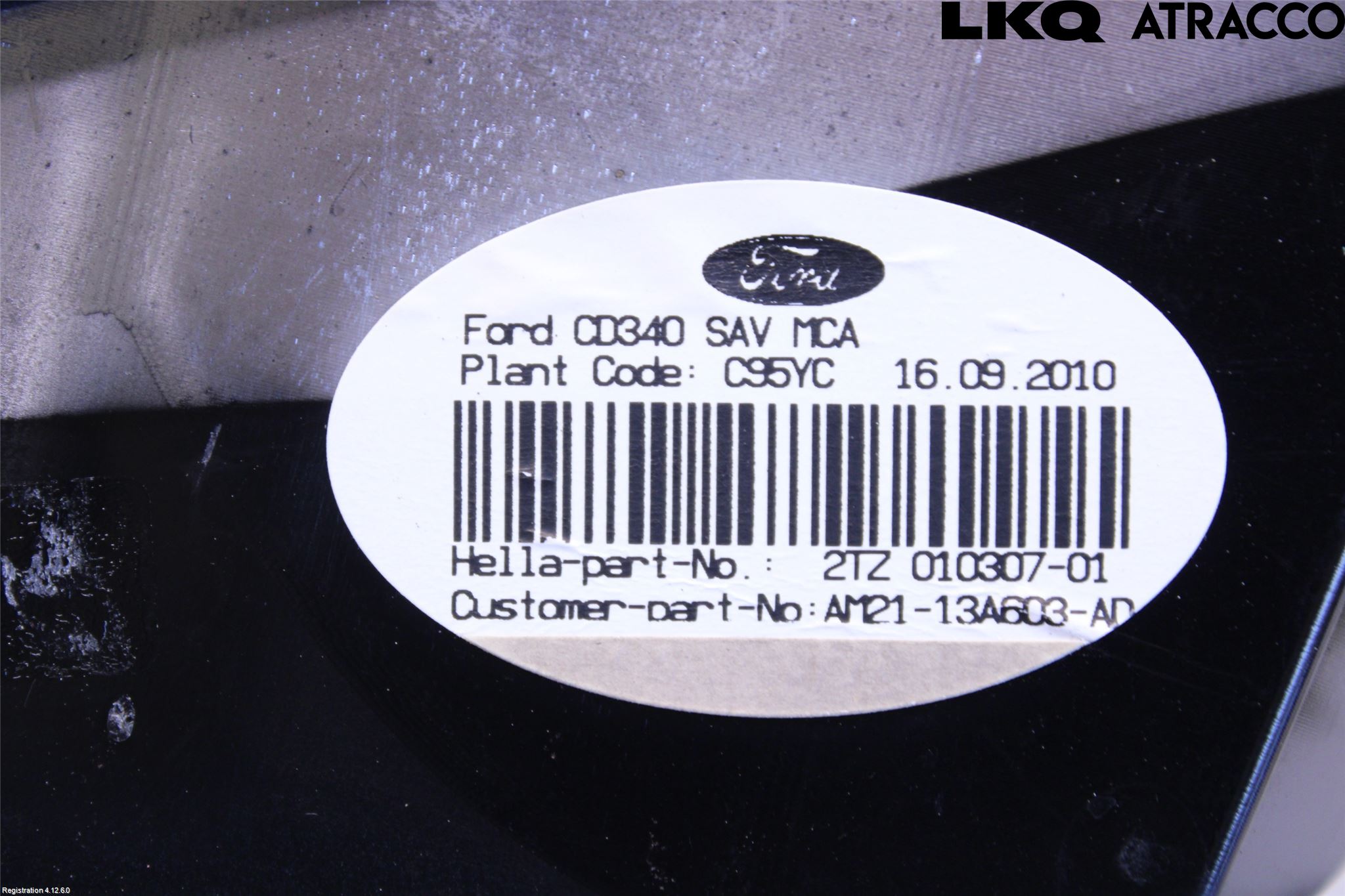 Ford S-MAX 06-15 Baklykt Venstre  På Luke(Indre