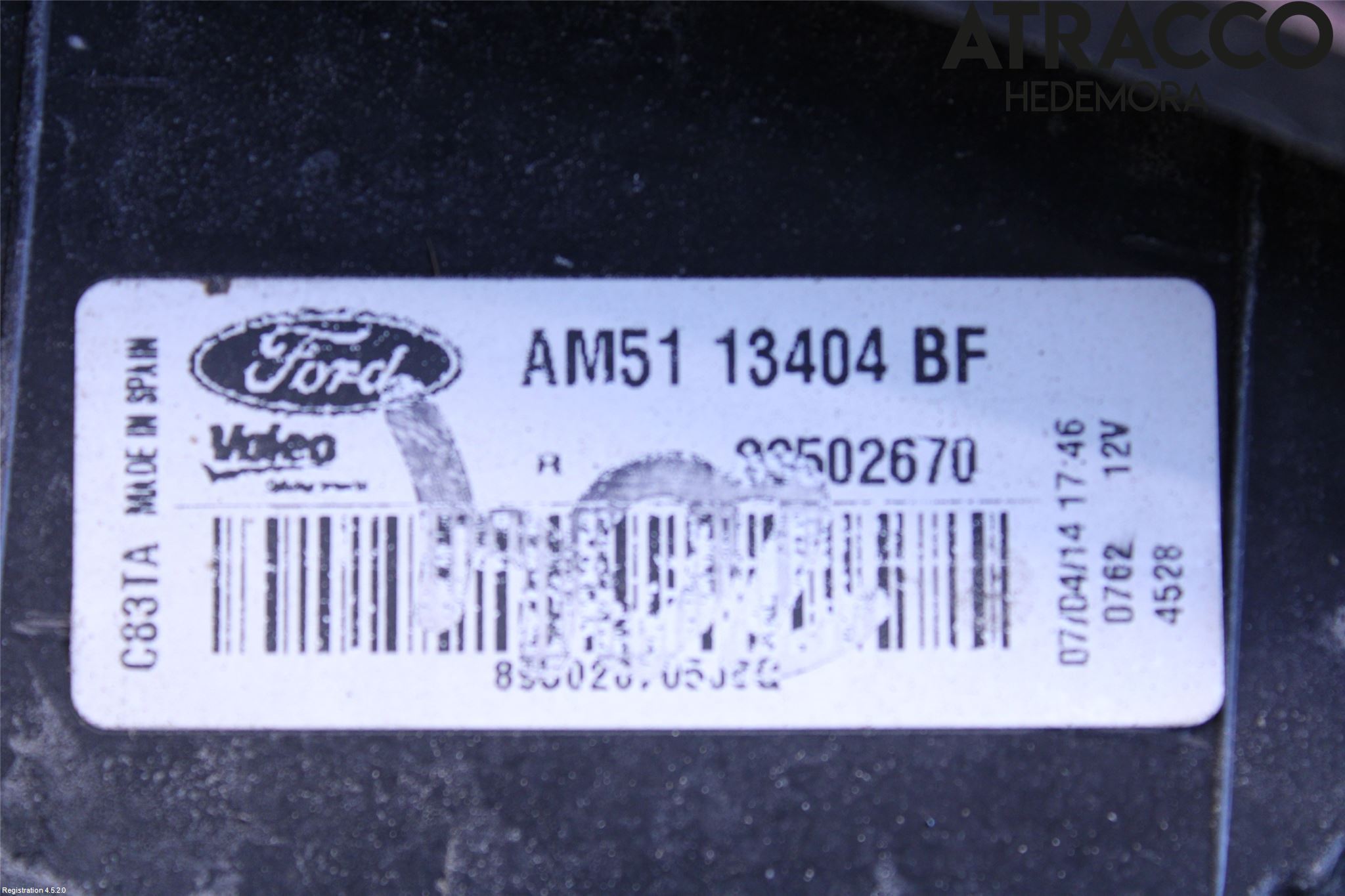 Ford C-MAX II  11-14 Baklykt Høyre